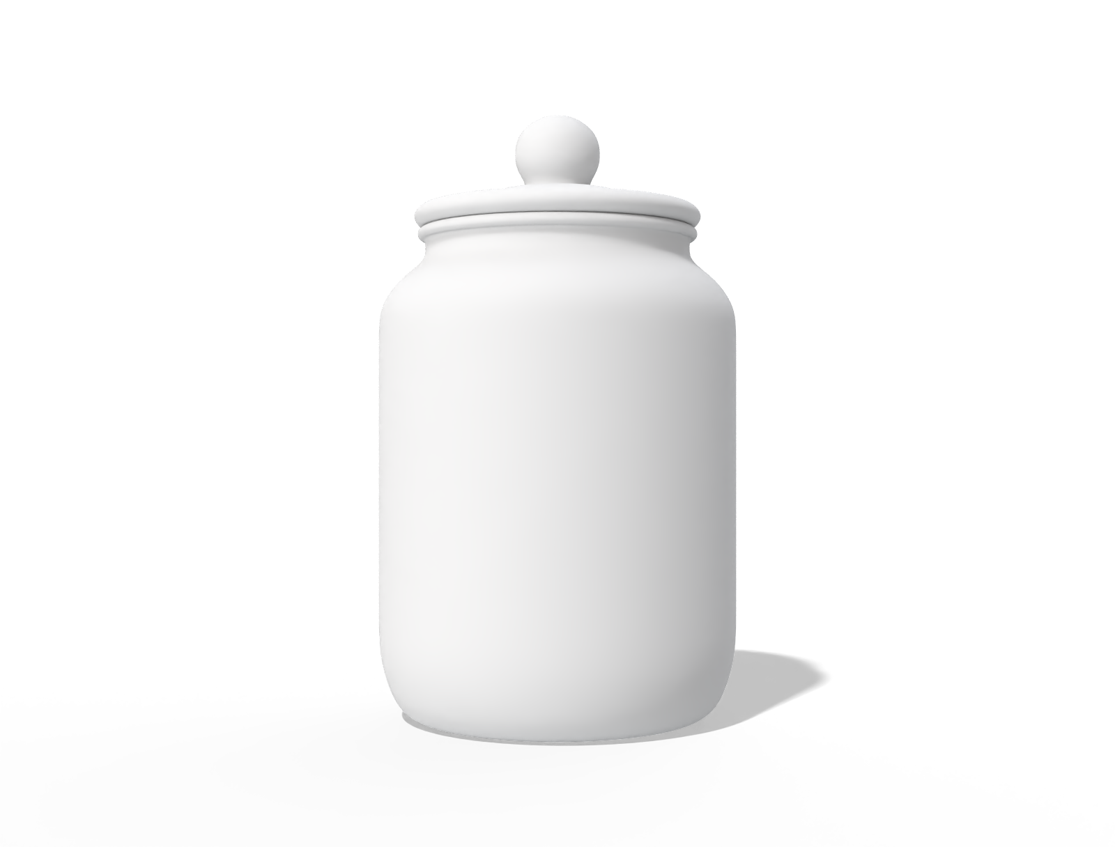 Glass jar — Glossy glass
