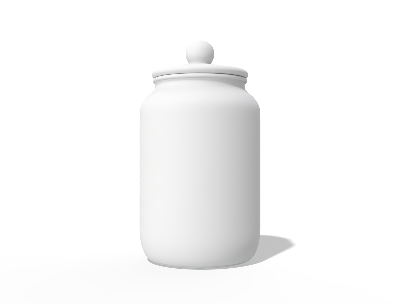 Glass storage jar — Glossy glass