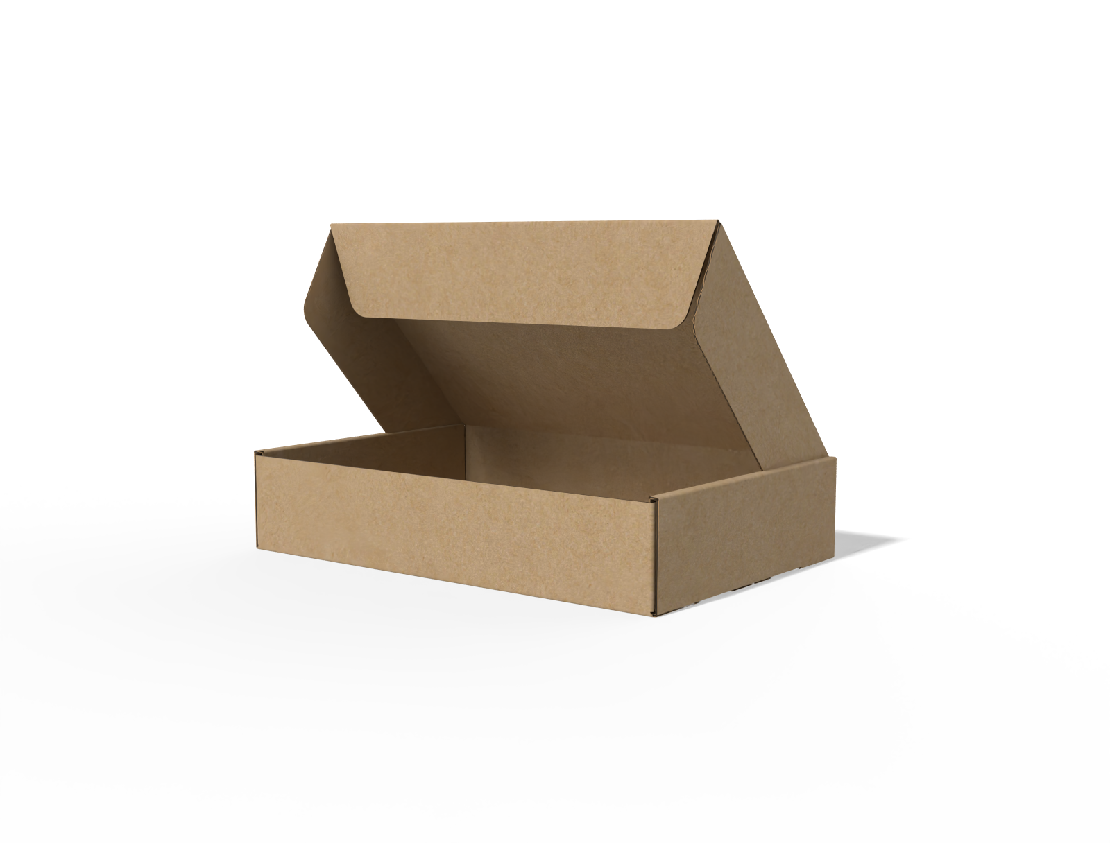 FEFCO 0429 flip top mailer box — E-flute corrugated board