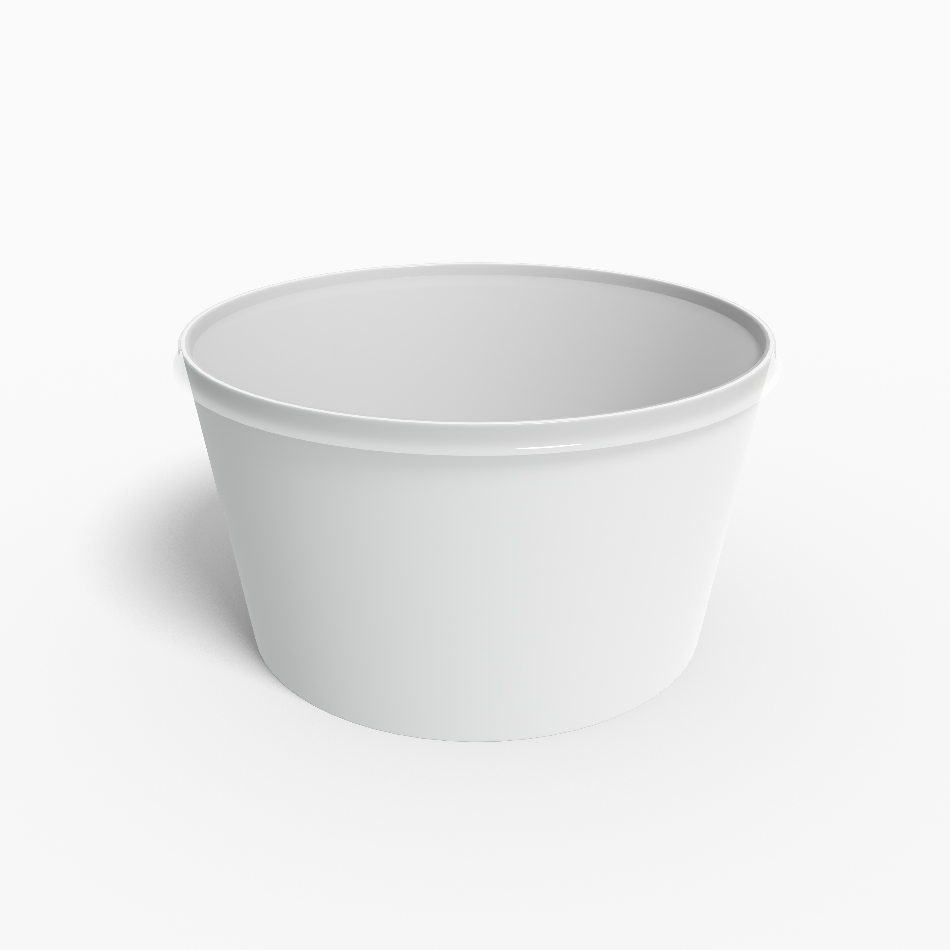Soup cup with lid — Glossy plastic