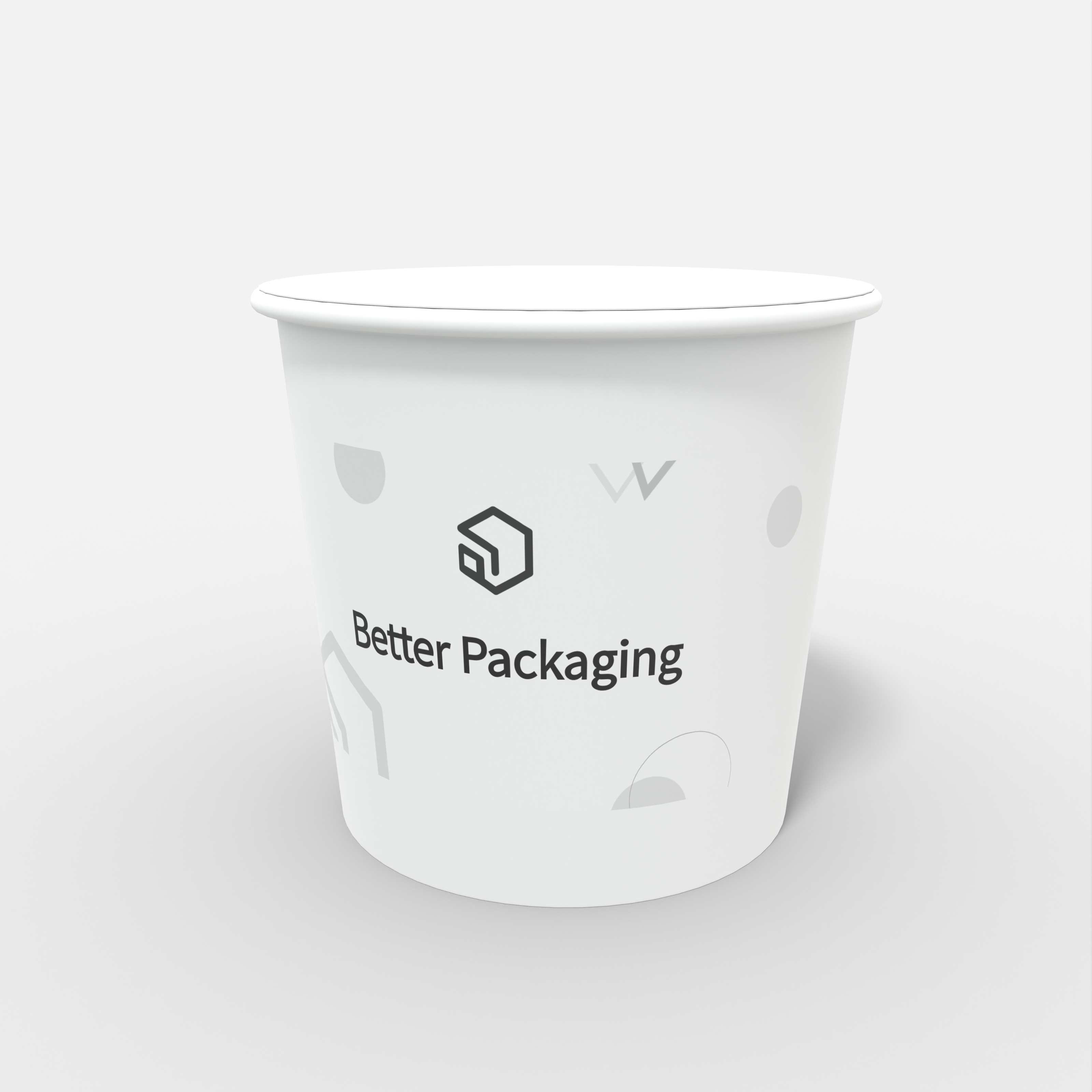 Flexible packaging cups — White paperboard