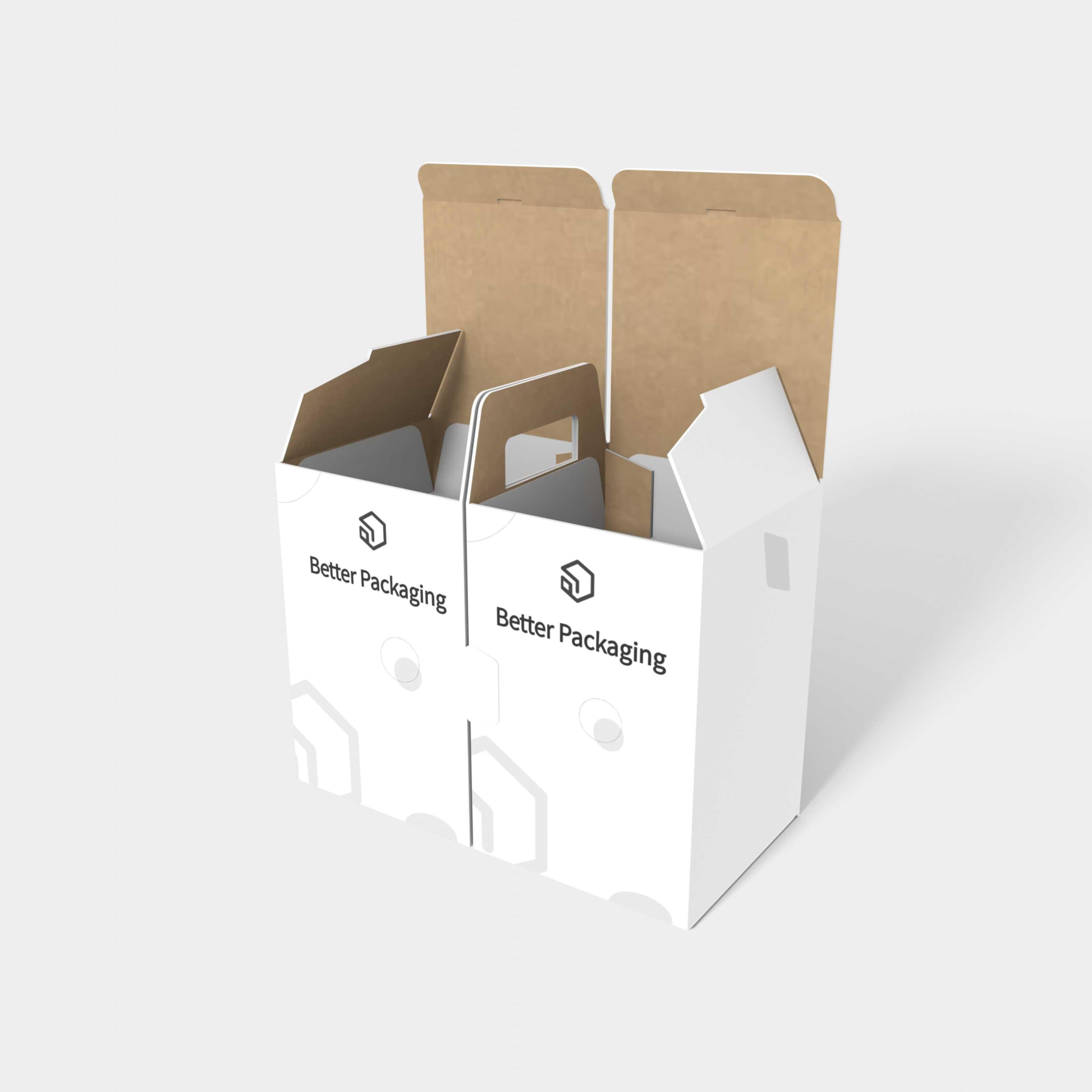 Tuck end box variations cylinder divider inserts — Corrugated board