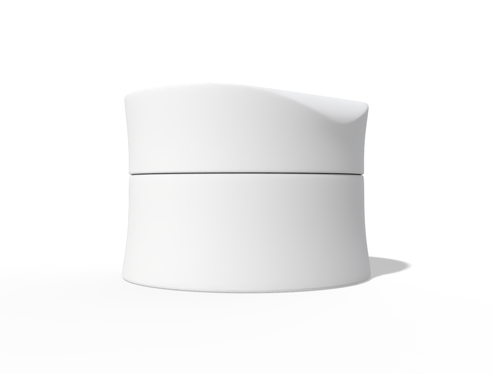 Cosmetic jar — Glossy metal