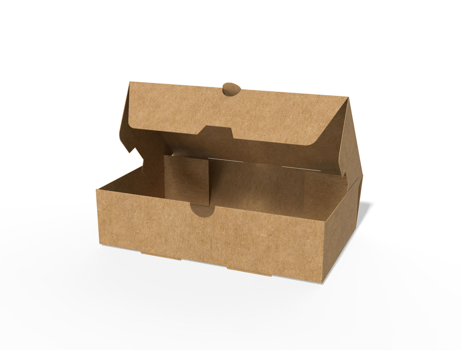 Tuck top mailer box — Dark kraft paper