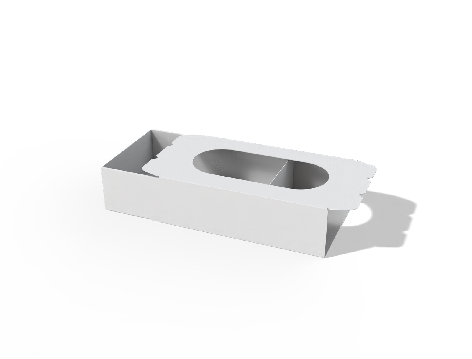 Dessert box — White paperboard