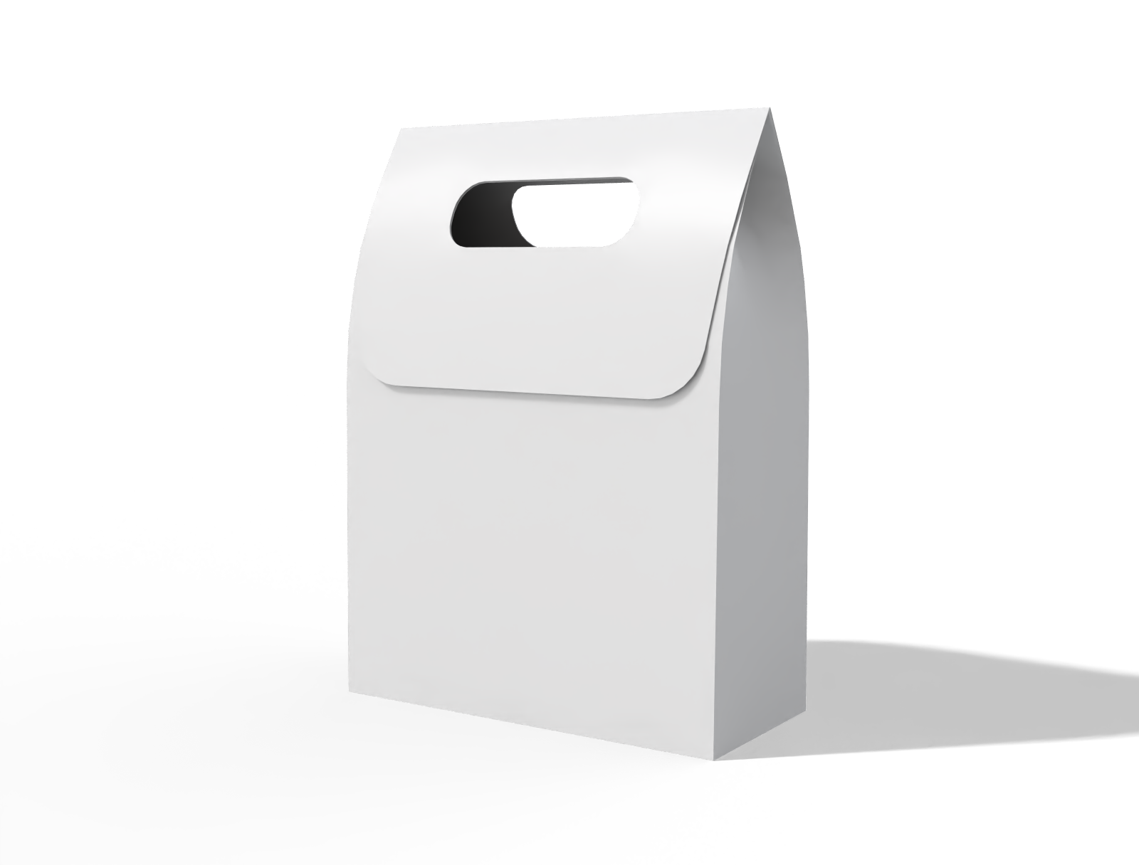 Paper cake bag — White paperboard
