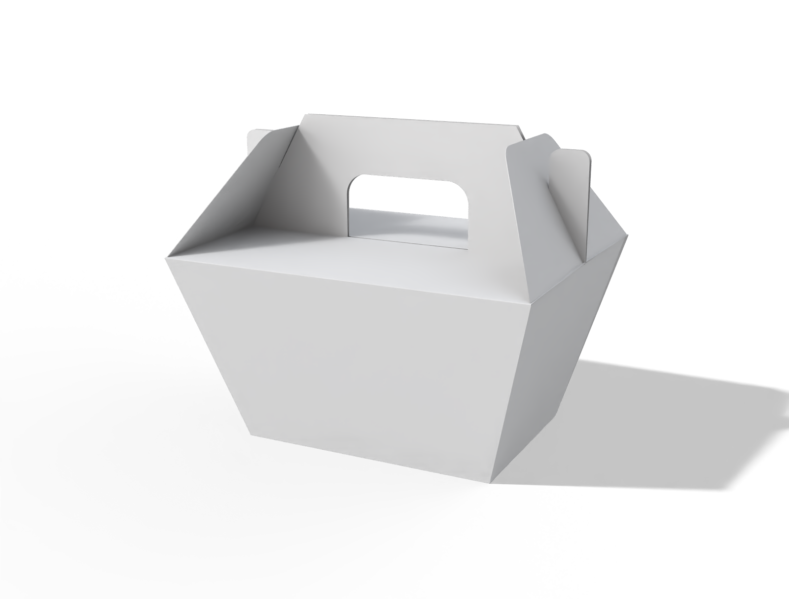 Cake box — White paperboard