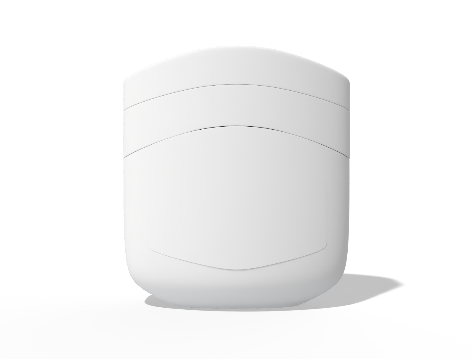 Plastic jar with lid — Clear glossy plastic