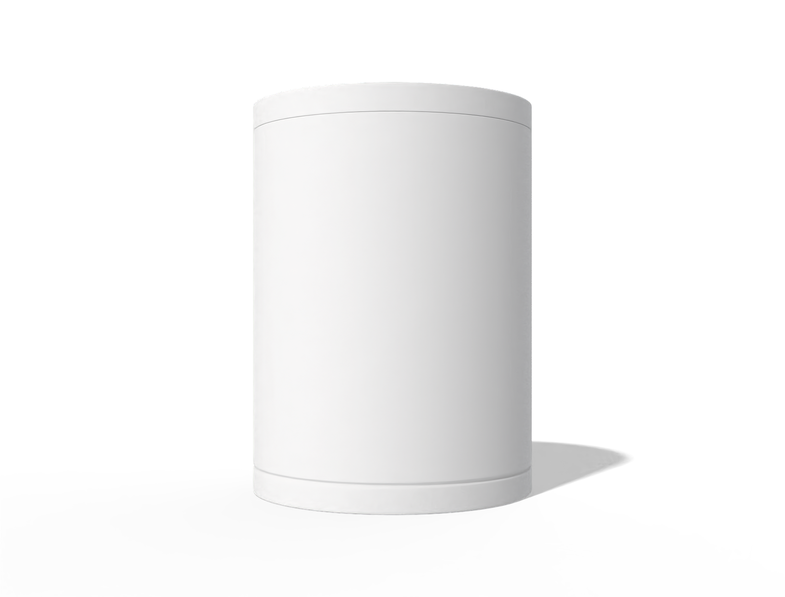 Cylindrical plastic tumbler — Clear glossy plastic