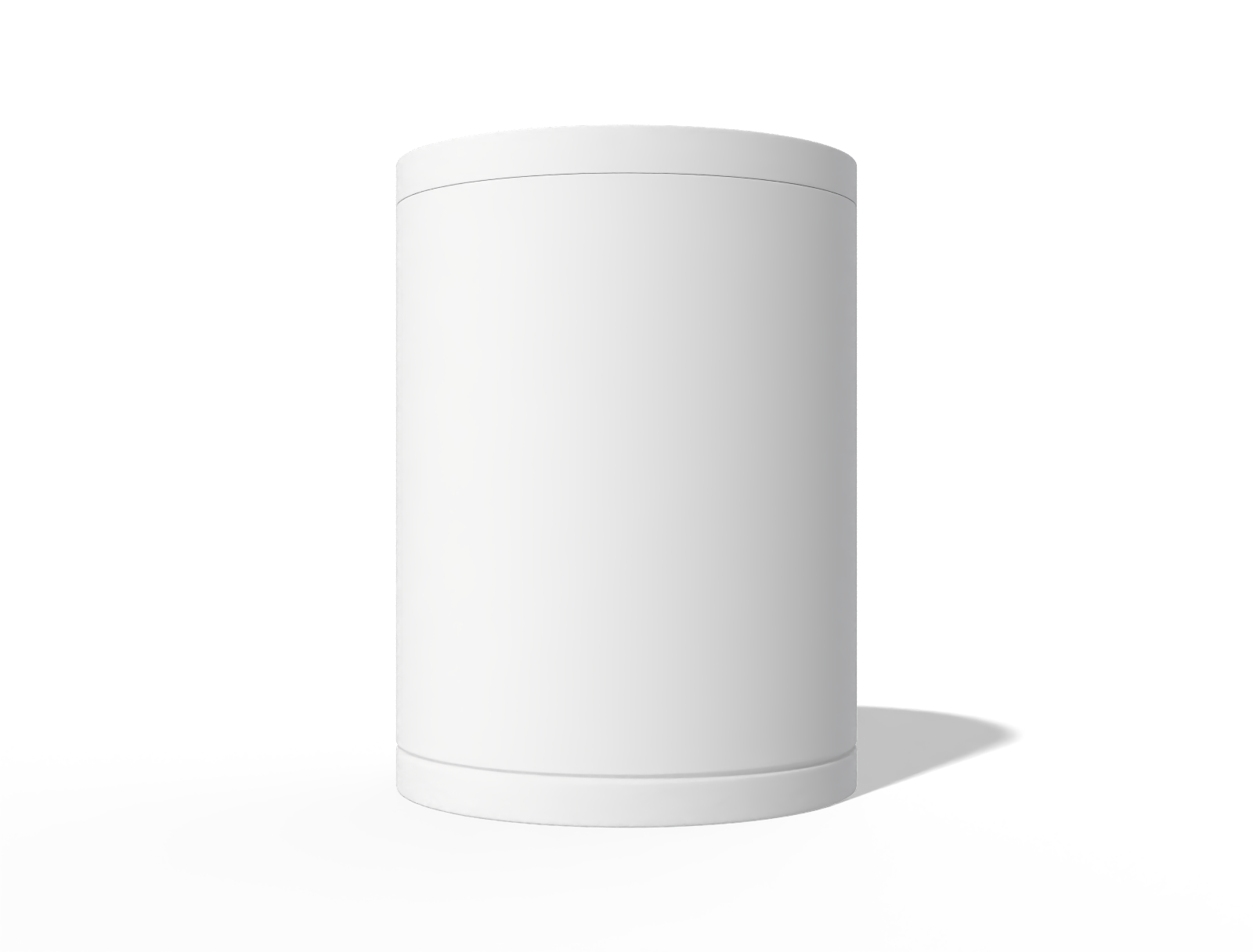 Round tin — Glossy plastic