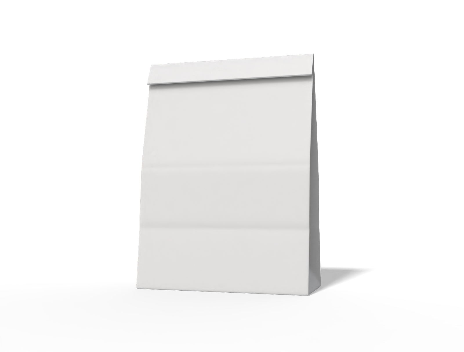 Food paper bag — White paperboard