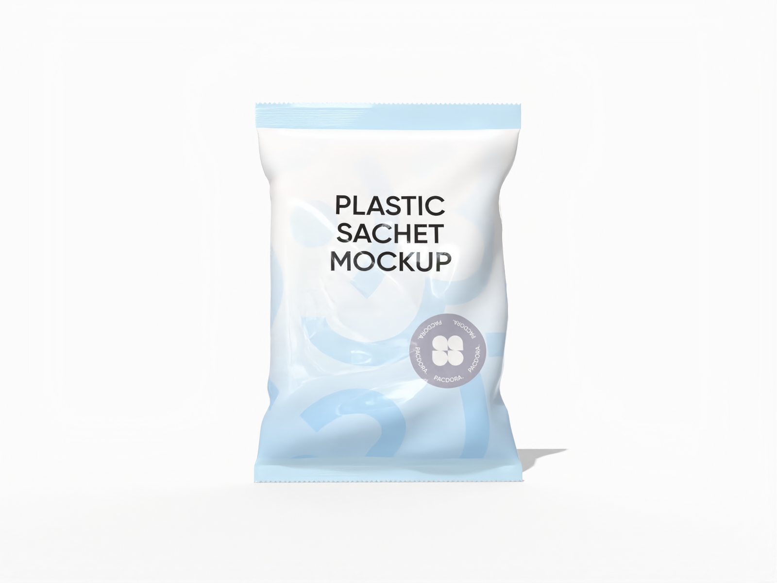 Plastic donut sachet — Glossy plastic