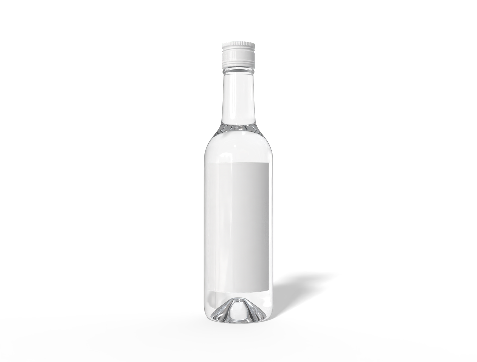 Bottles glass cylindrical — Glossy glass
