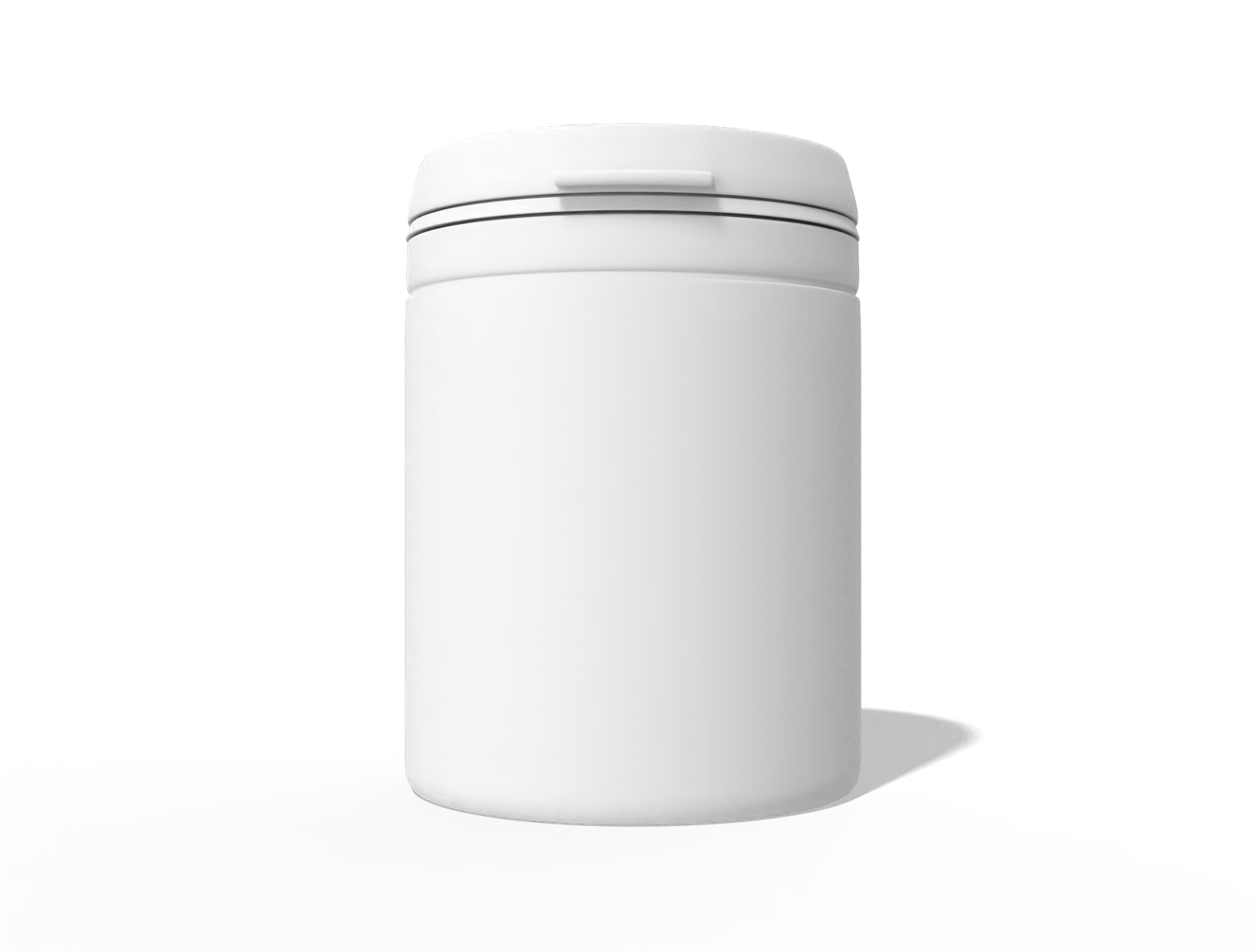 Bottle with cap 250ml plastic cans — Glossy plastic