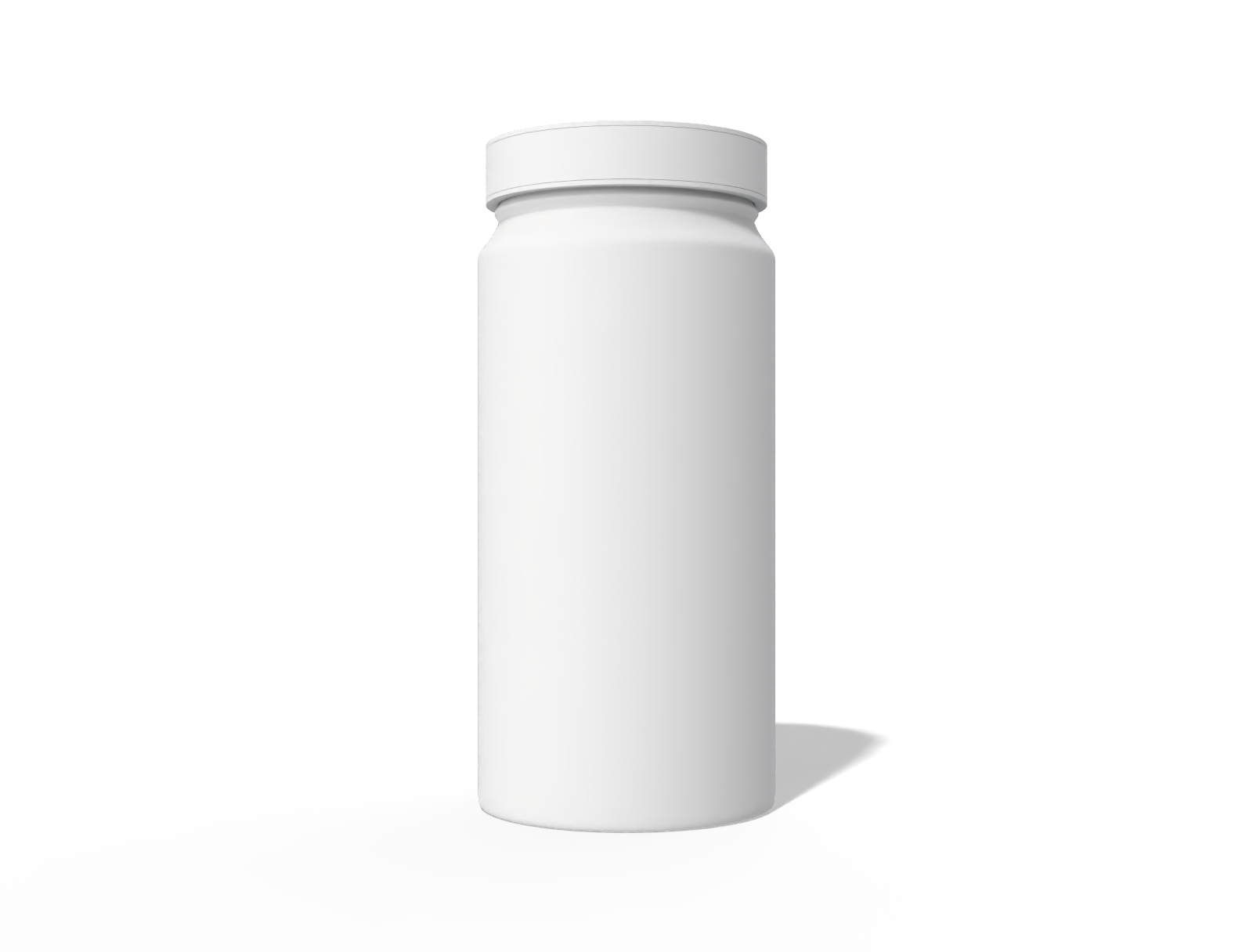 Stainless steel water bottle — Clear glossy plastic