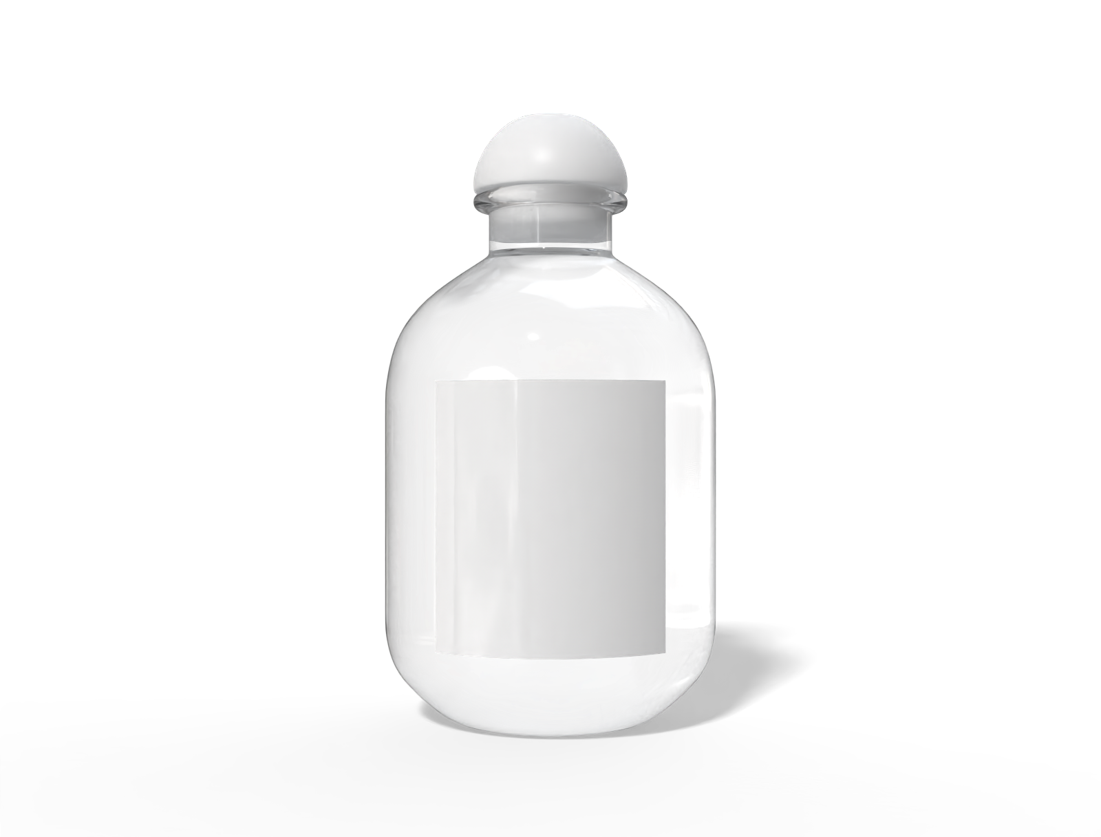 Bottles glass cylindrical — Glossy glass