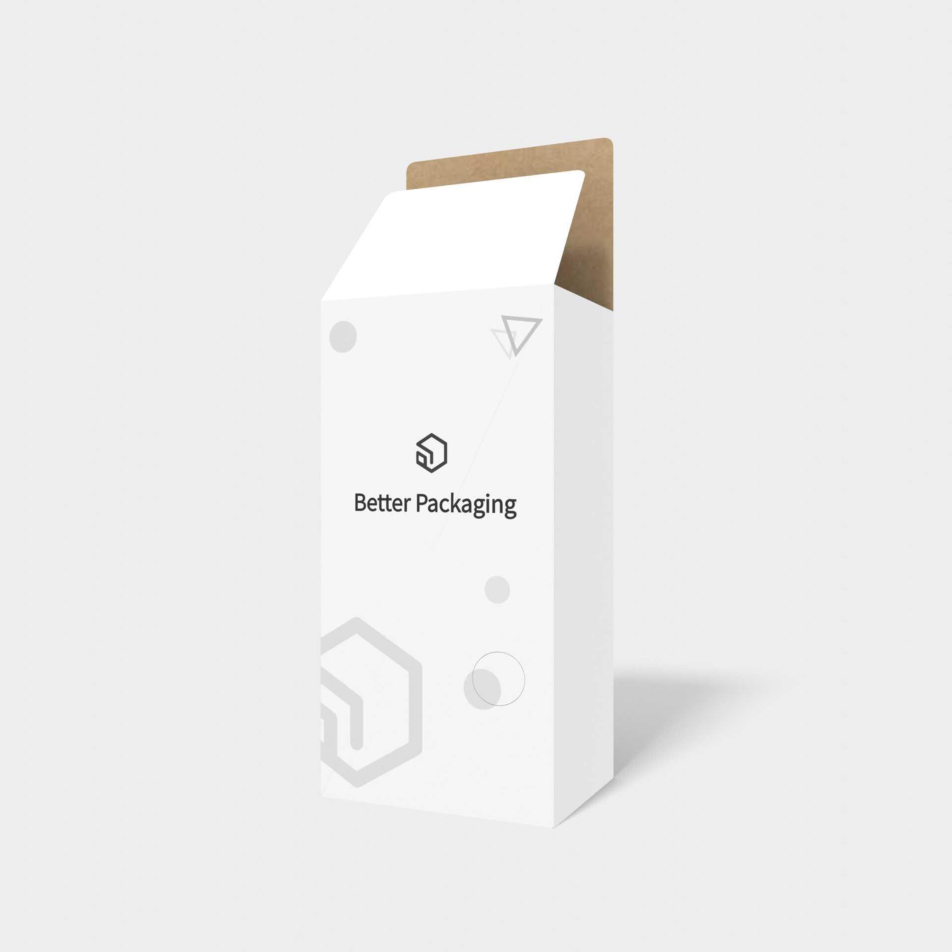 Tuck end boxes side zippers auto lock bottom — White paperboard