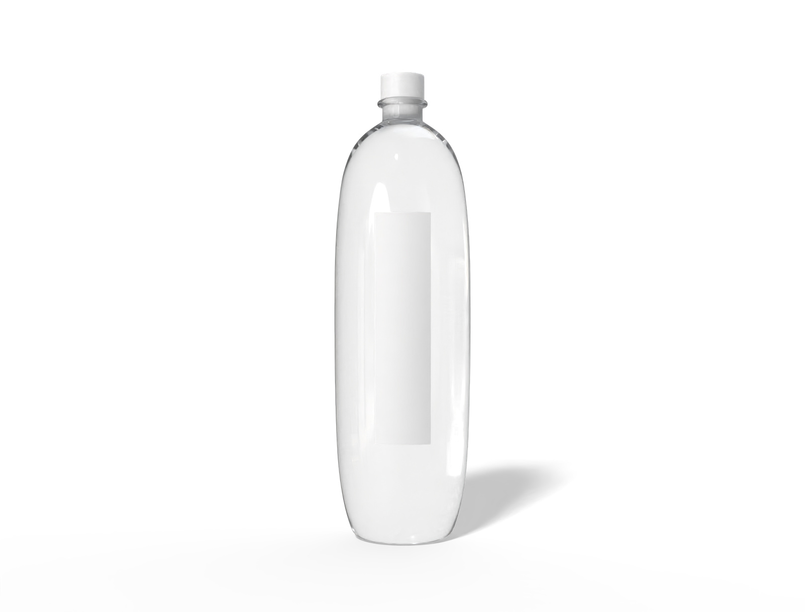 Bottles glass product label — Glossy glass