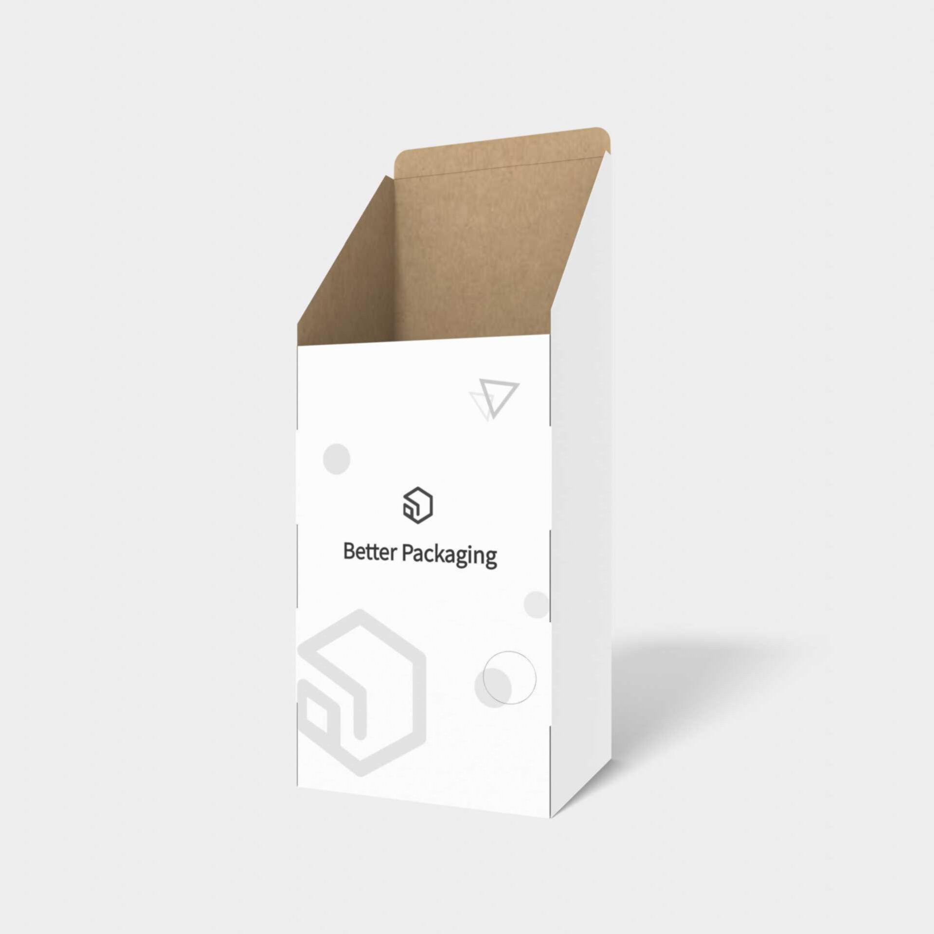 Tuck end box variations side mortise locks angled opening — White paperboard