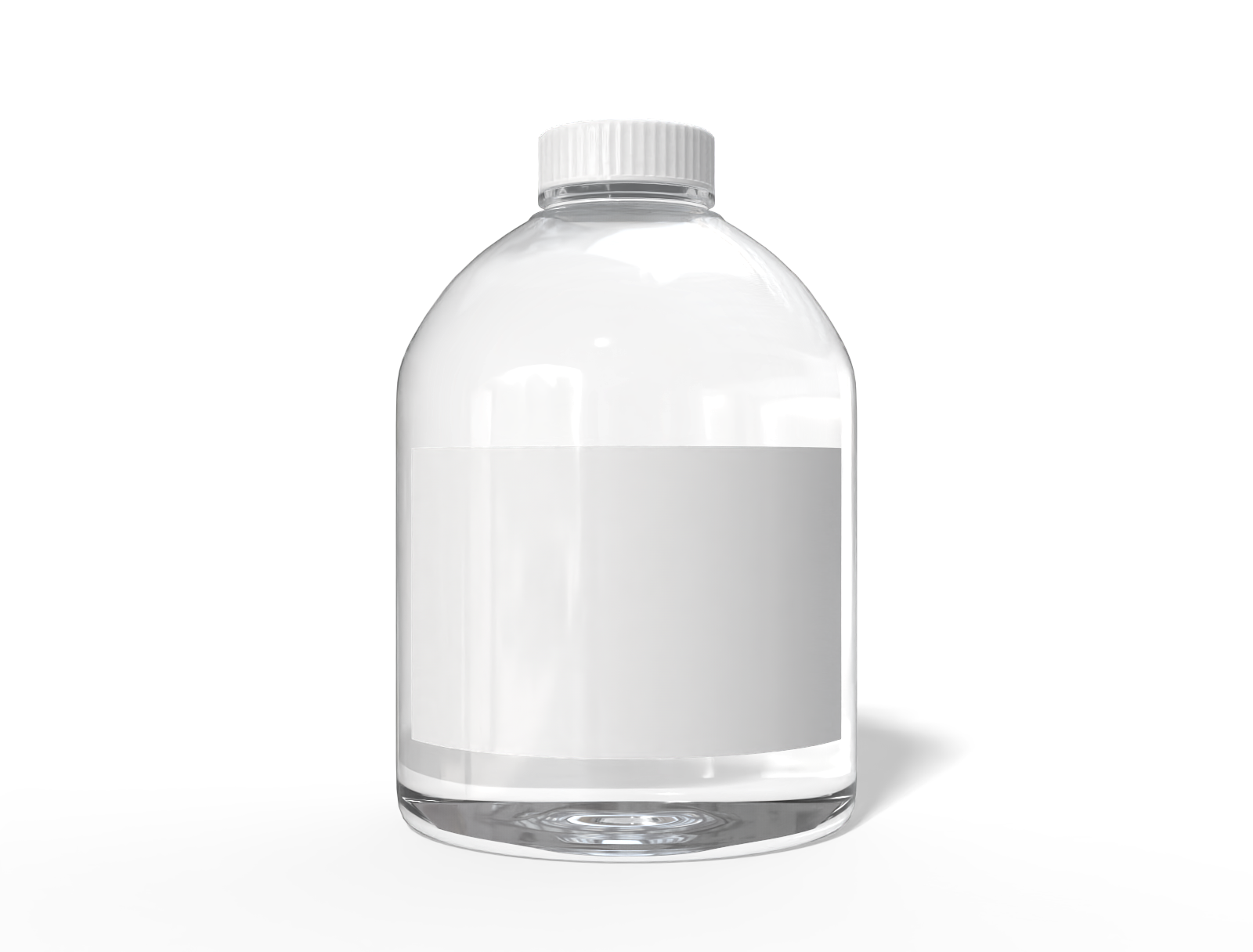 Bottles plastic product label — Glossy plastic