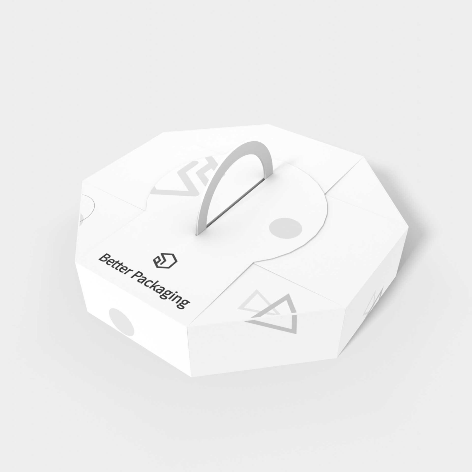 Tray boxes octagon suitcases — White paperboard