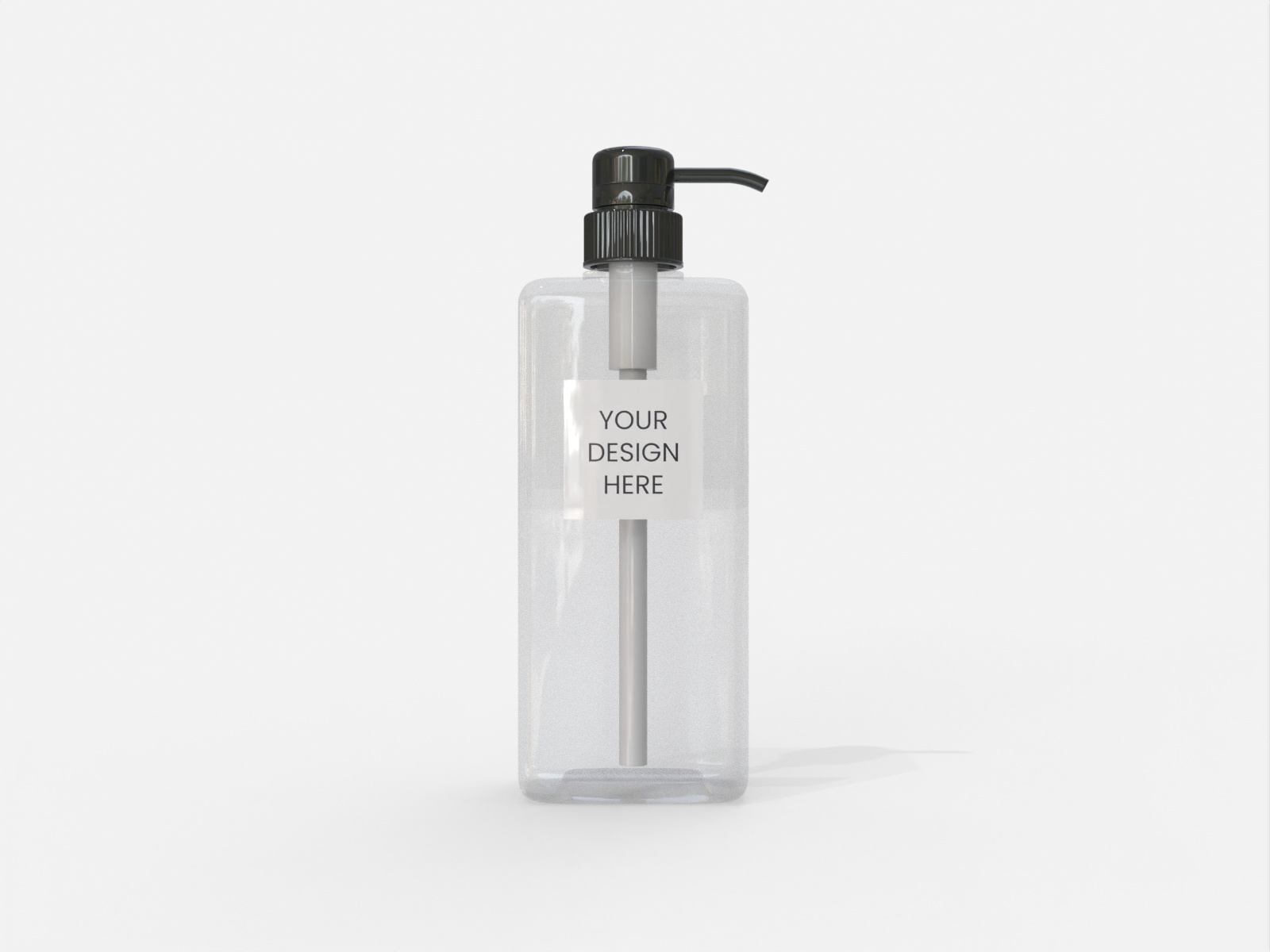 Bottles plastic product label — Matte plastic