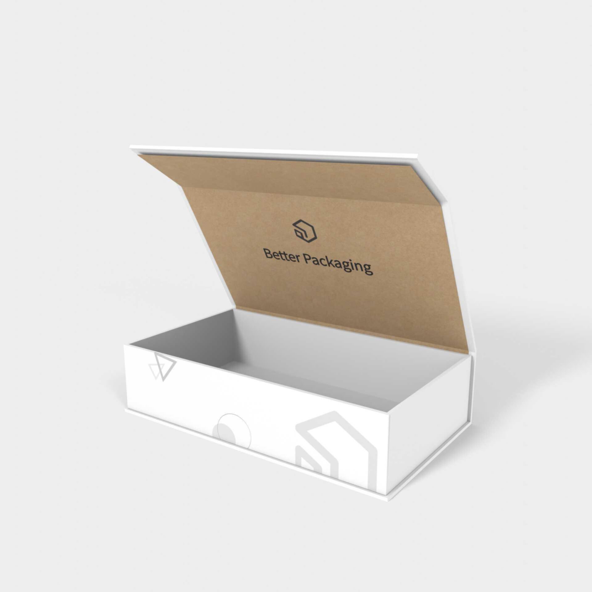 Flip top jewelry box — White paperboard