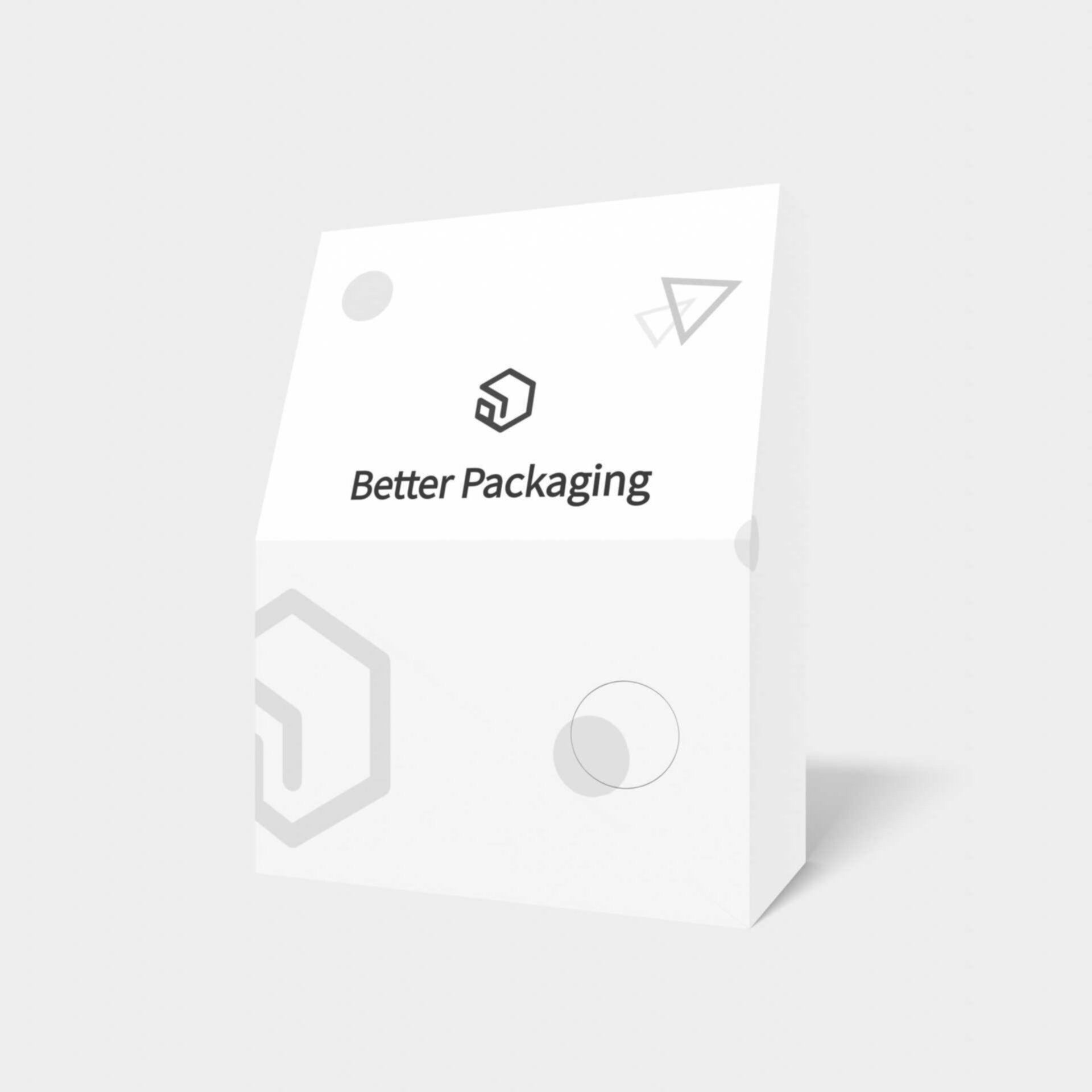 Tuck end box variations bevel auto lock bottom — White paperboard