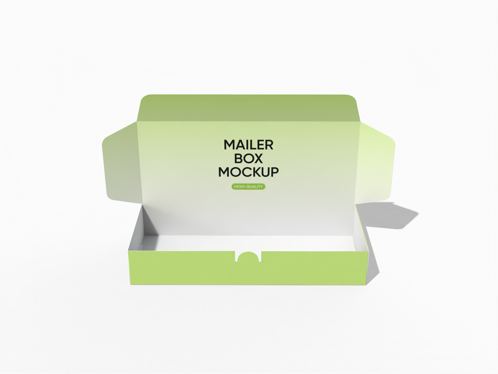 Tuck end mailer box — White paperboard
