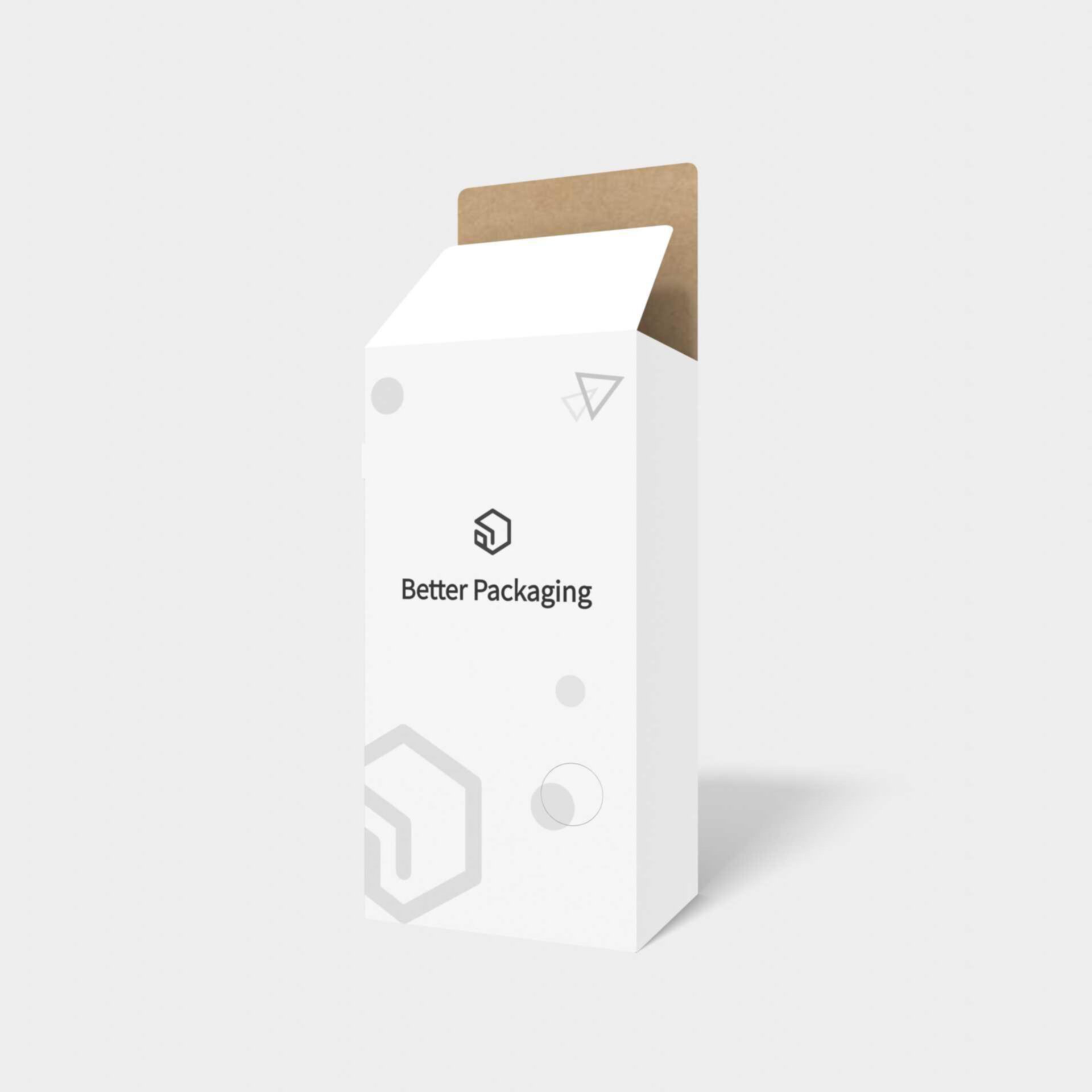 Tuck end boxes side reverse coil zippers — White paperboard