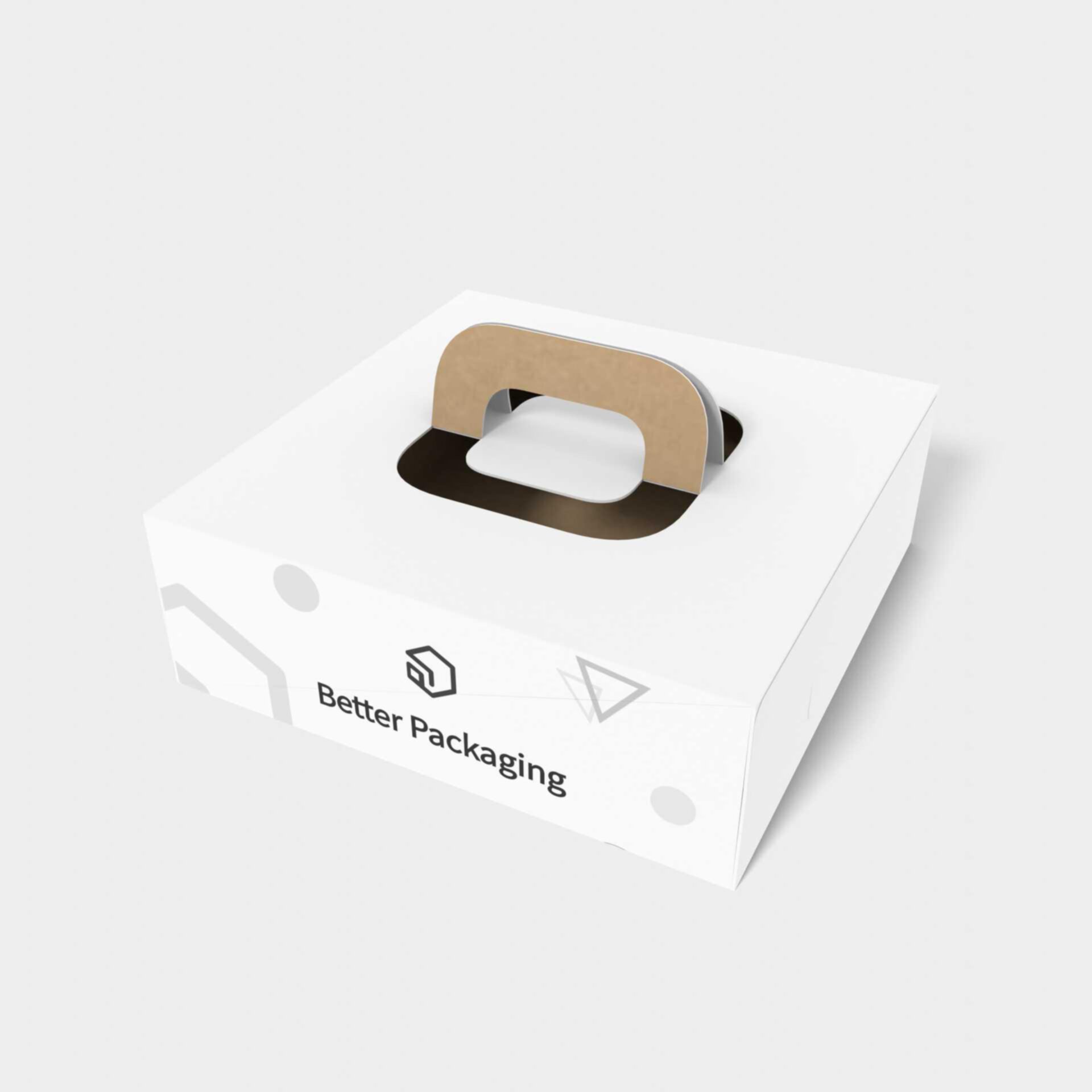 Tuck end box variations handle — Corrugated board