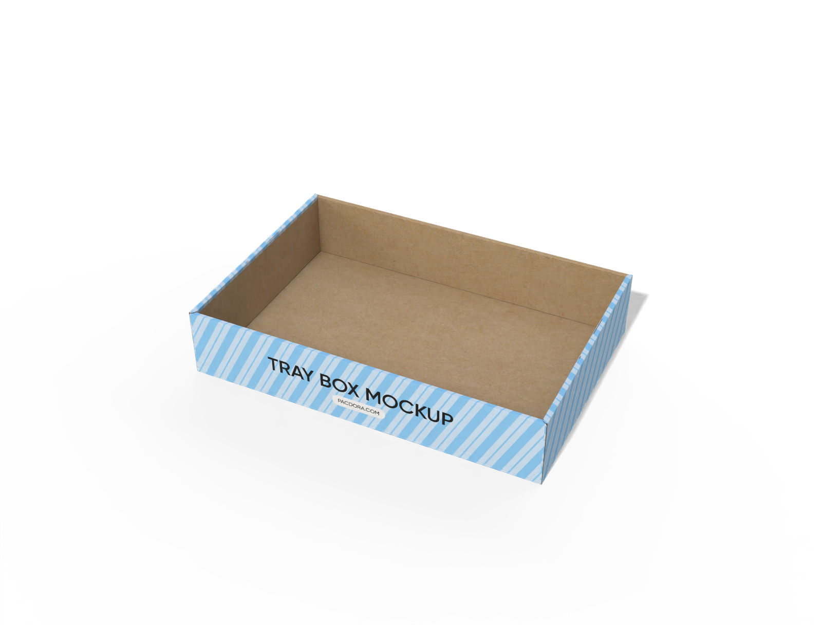 Paper tray box — E-flute corrugated board