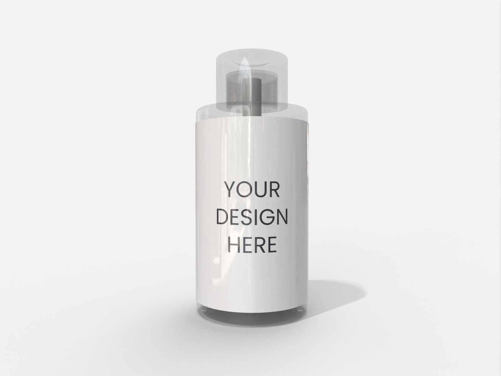 Bottles plastic product label — Glossy plastic