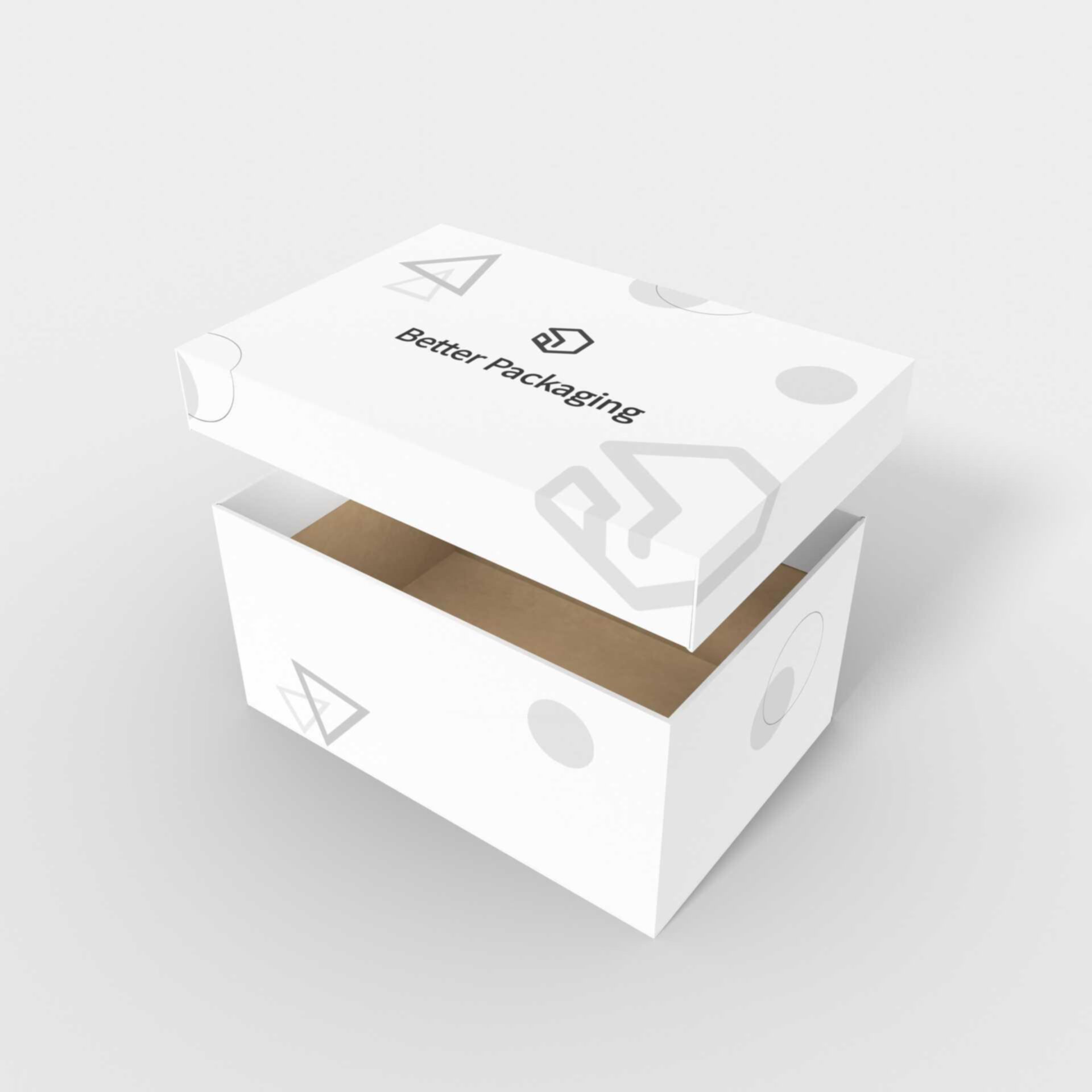 Boxes with lid half-pack bottom buckles — Corrugated board