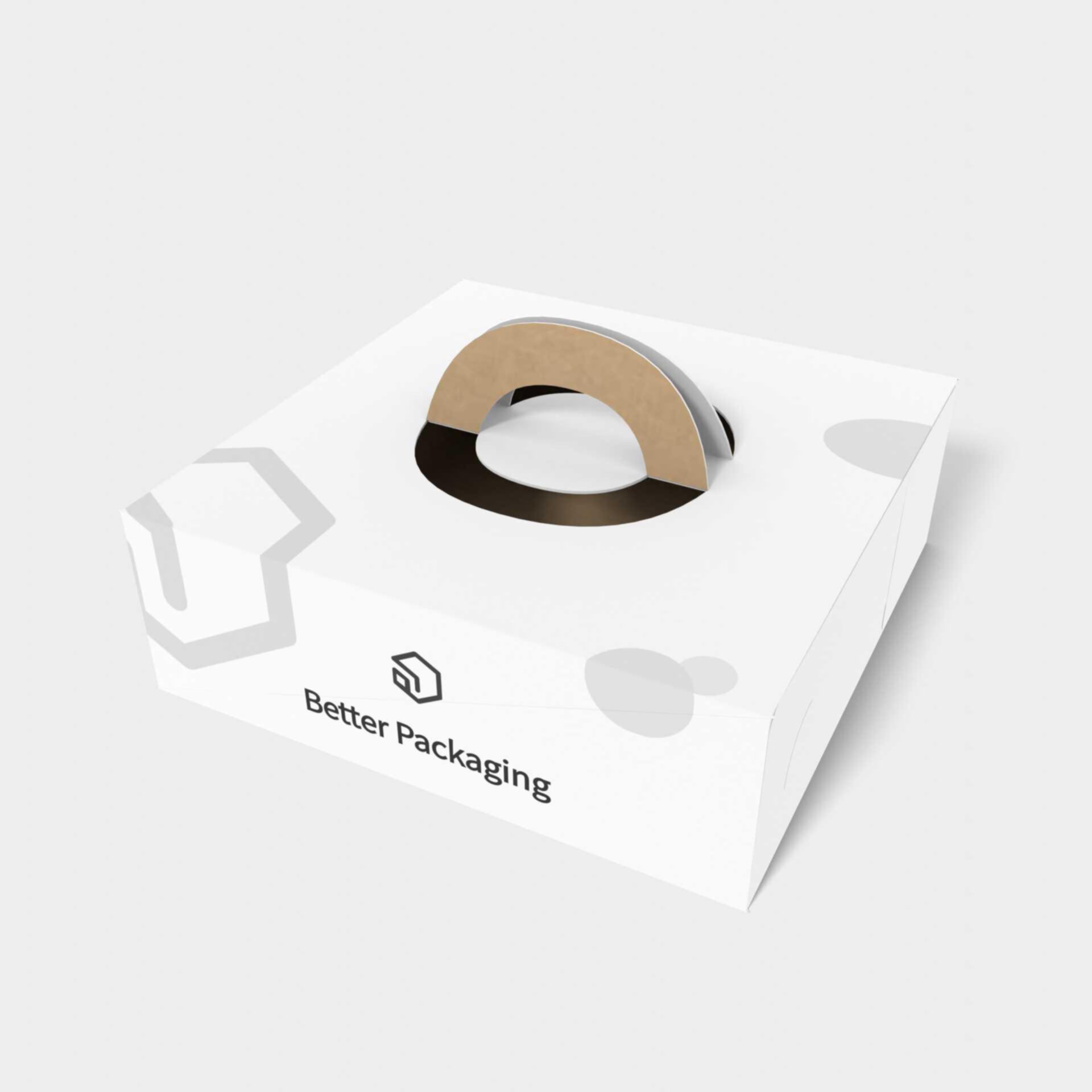 Tuck end box variations handle — Corrugated board