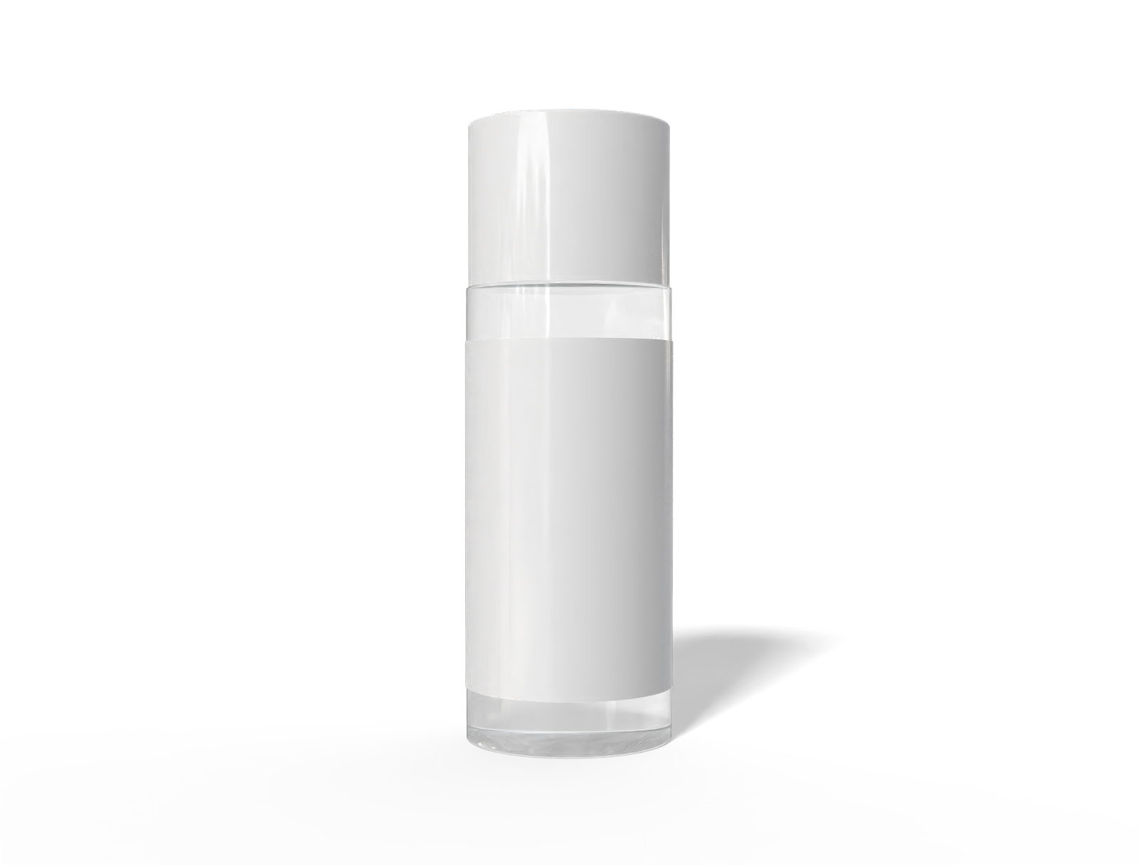 Bottles product label makeup — Glossy metal