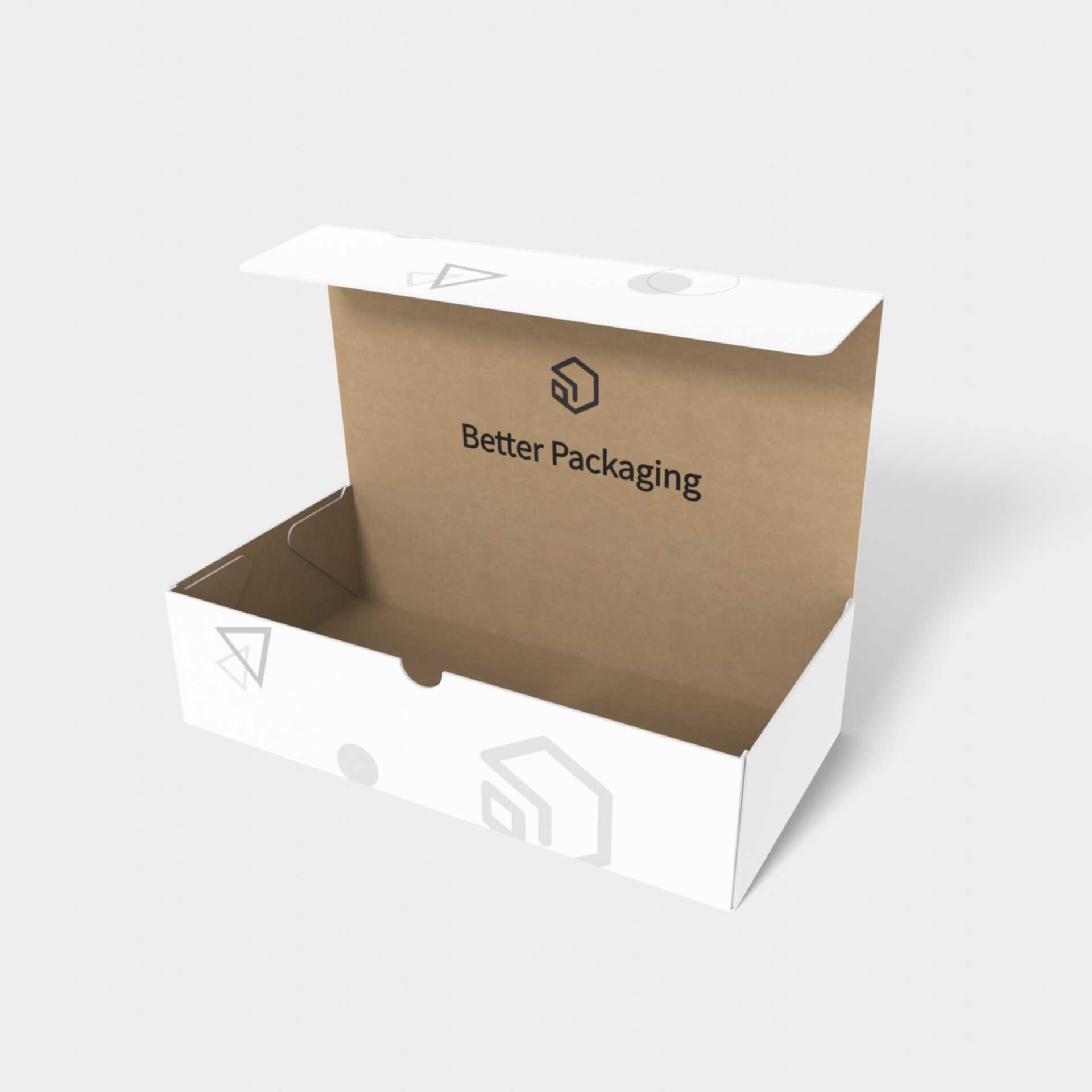 Magnet box flip top boxes easy — White paperboard