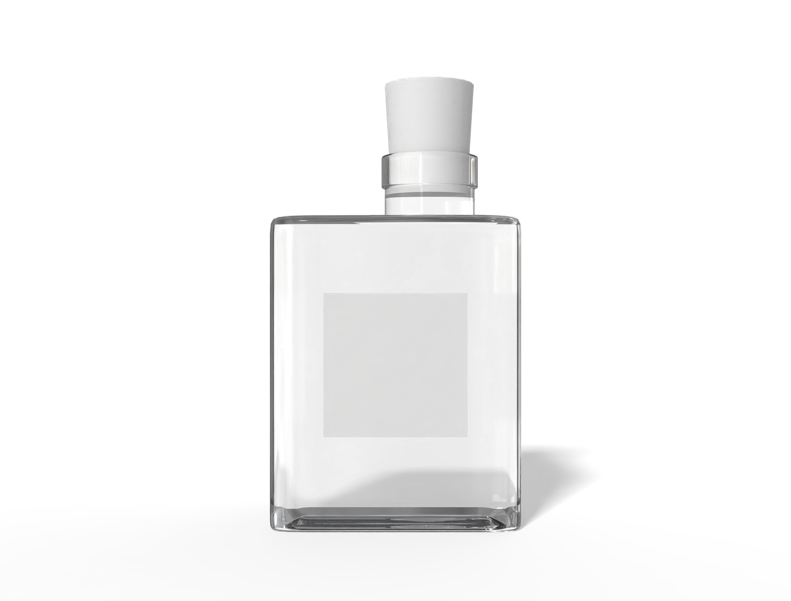 Bottles glass product label — Glossy plastic