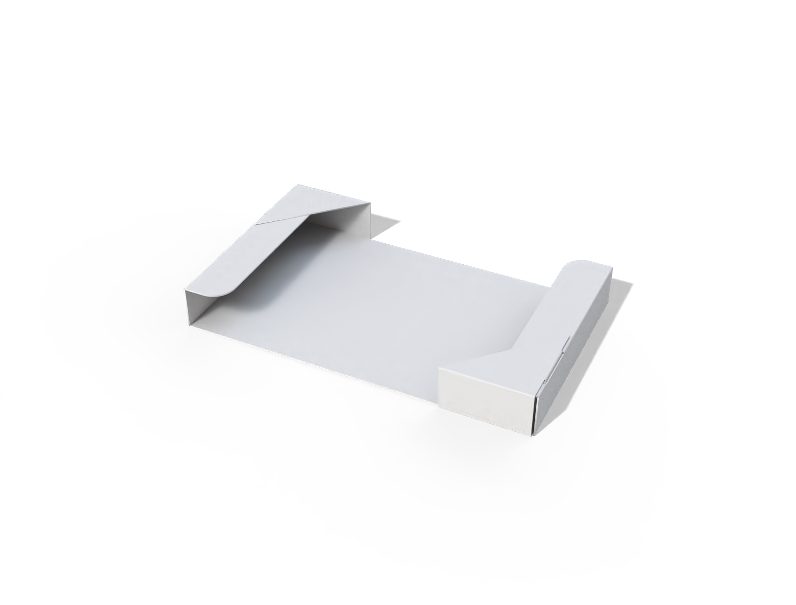 Sleeve tray box — White paperboard