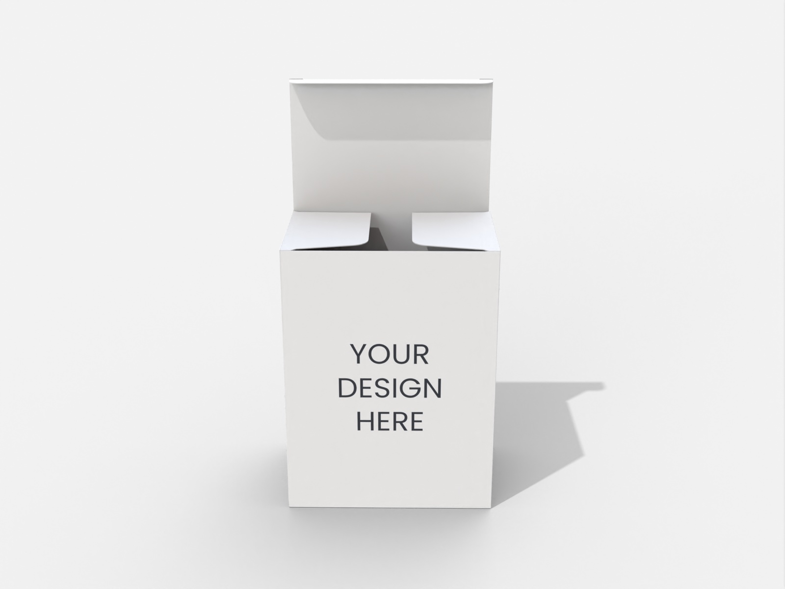 Tuck end box variations interlocking buckles rotated — White paperboard
