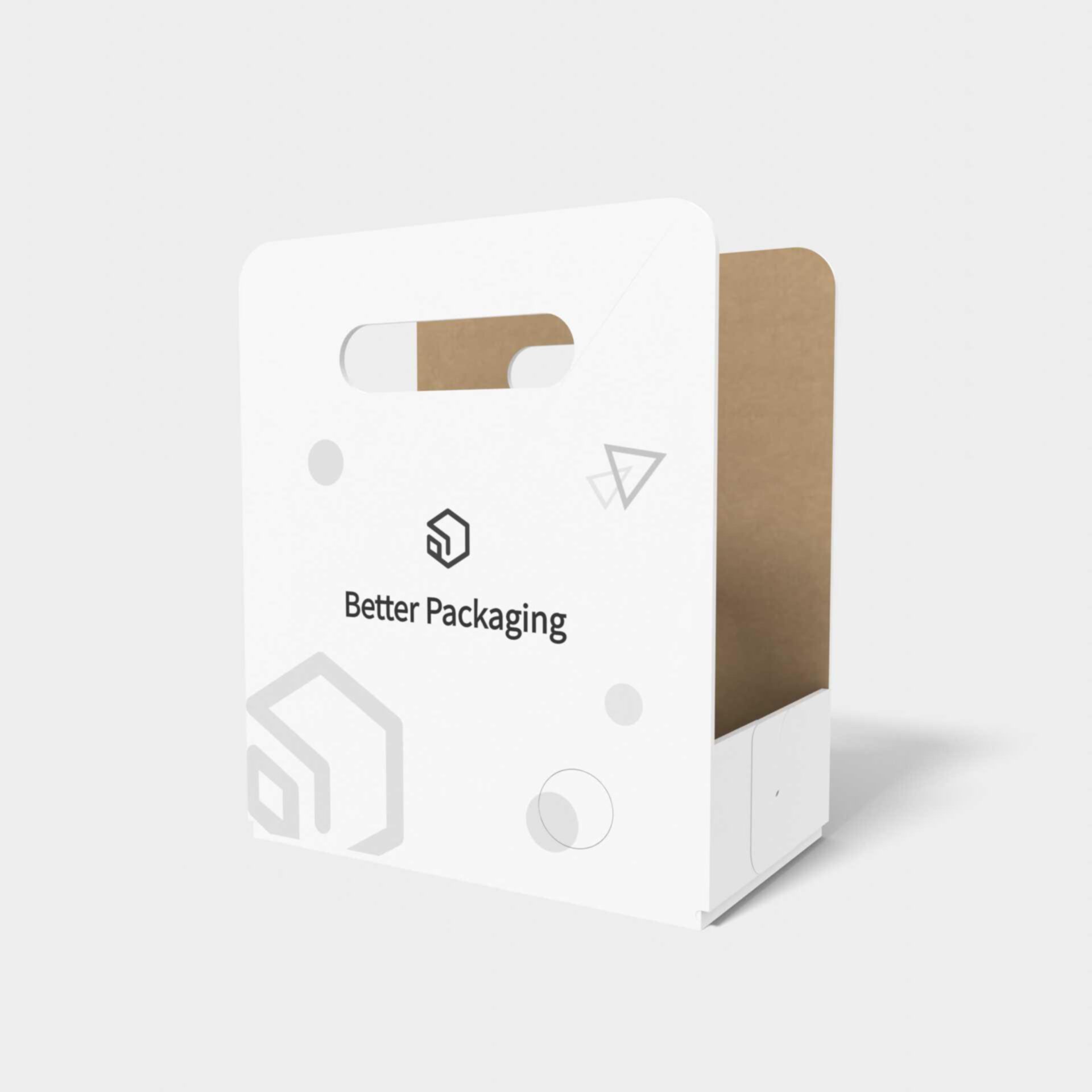Tray boxes easy interlocking buckles — White paperboard