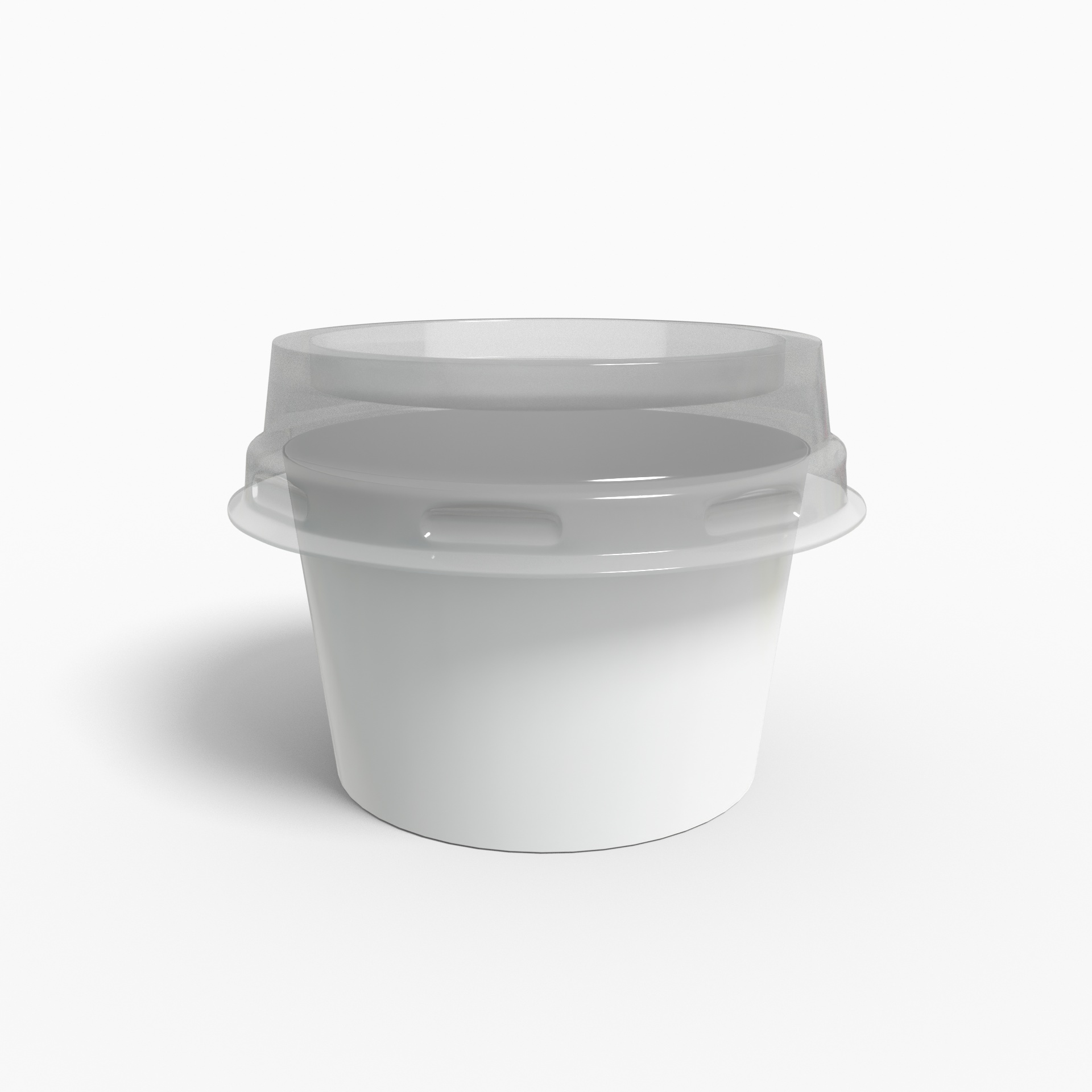 Flexible packaging plastic boxes cups — Glossy plastic