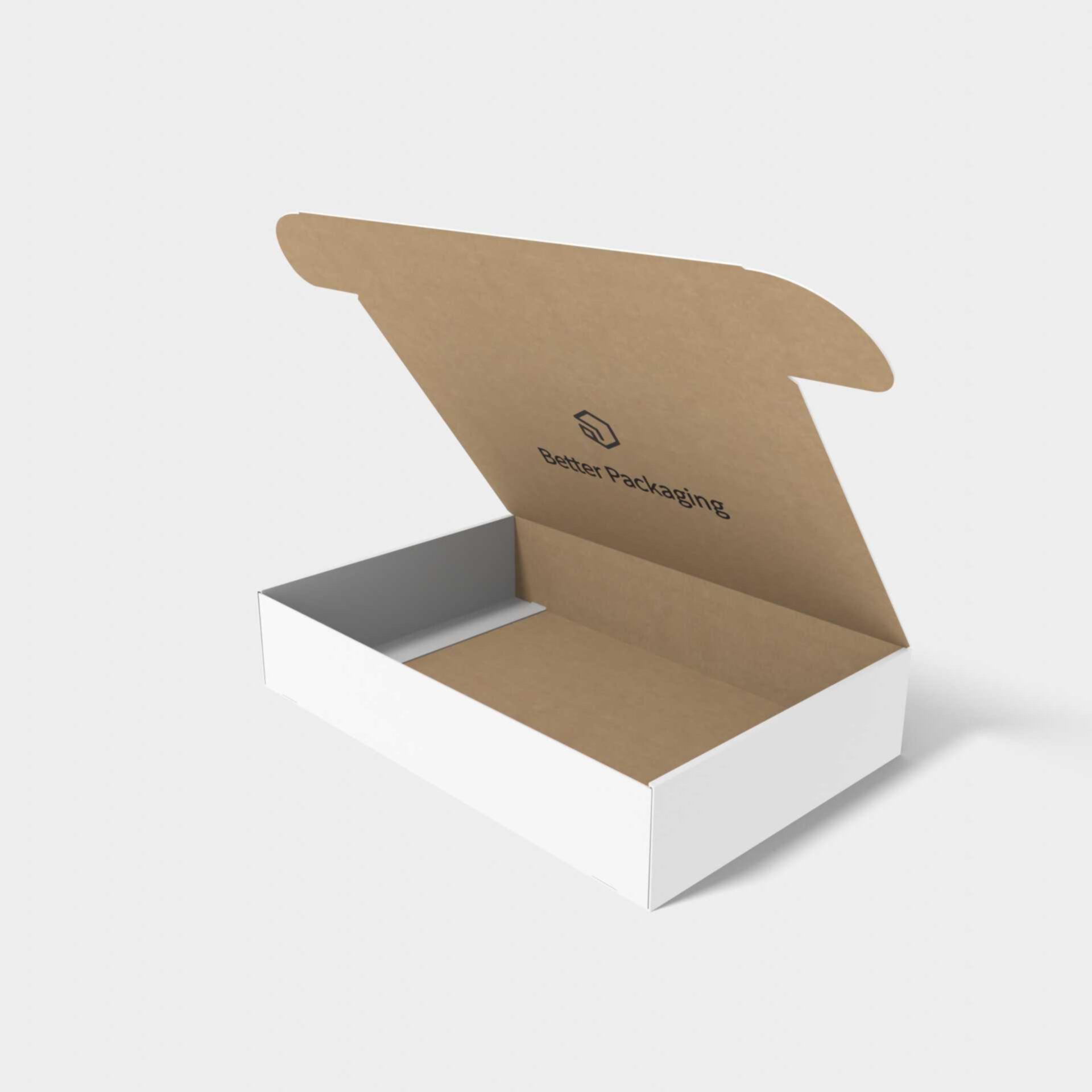 Flip top boxes wingless traceless bottom — Corrugated board