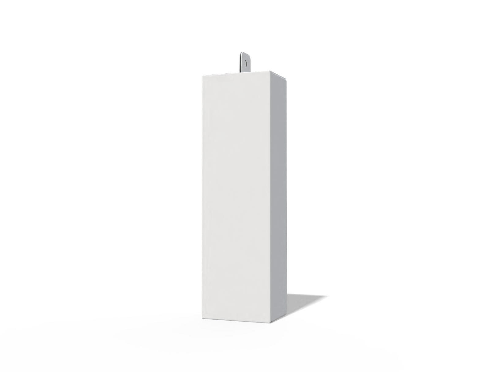 Rectangle hanging cosmetics box — White paperboard