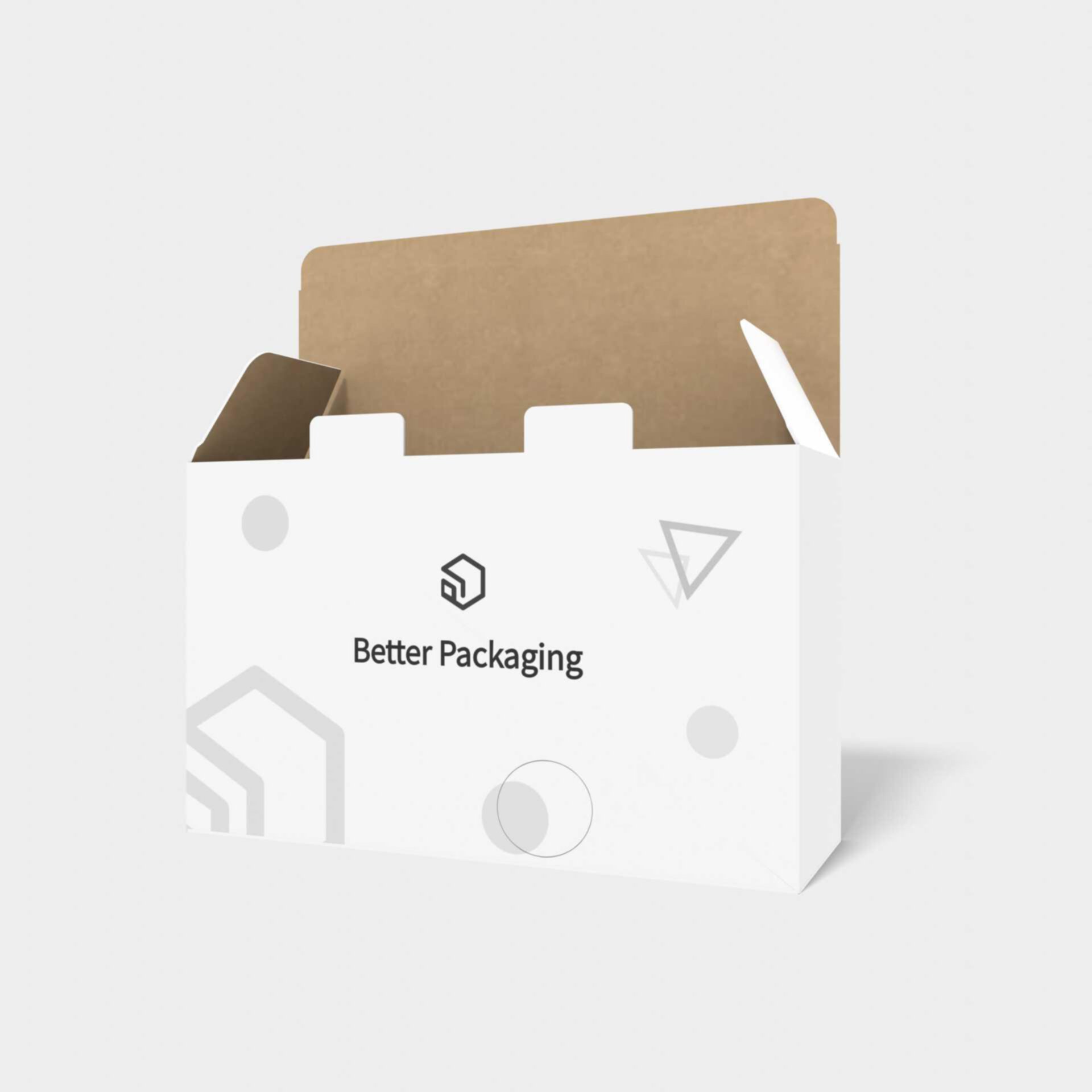 Mailer box with double safety buckles positive — Corrugated board