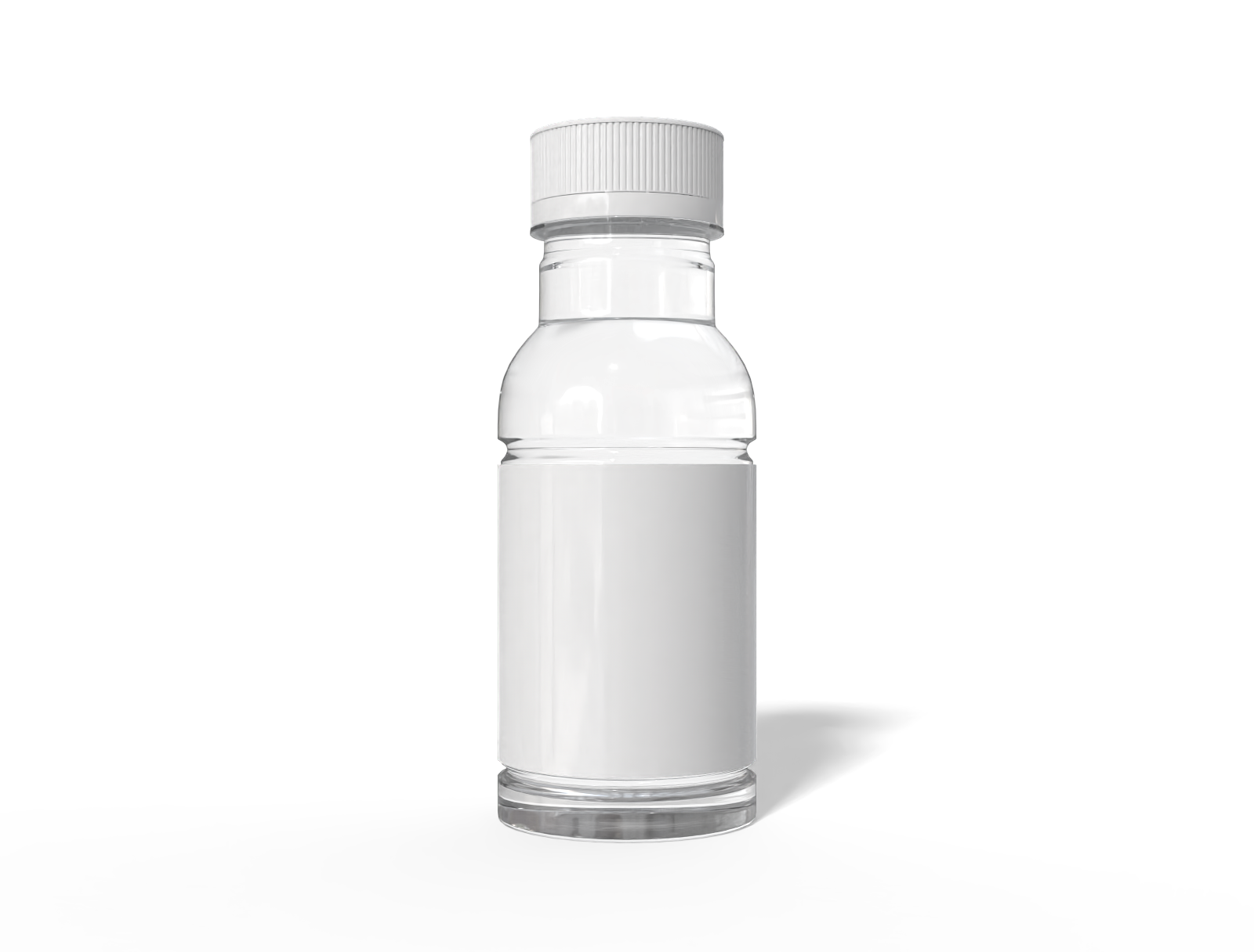 Bottles plastic product label — Glossy plastic