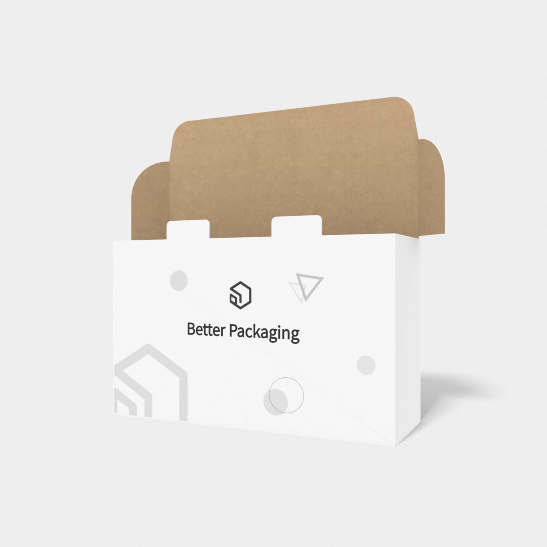 Mailer box with security buckles auto bottome snap lock — Corrugated board