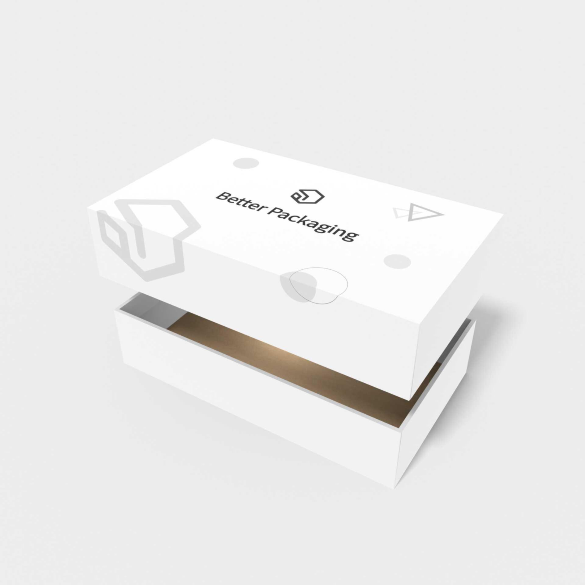 Box with lid luxury box rigid box — White paperboard