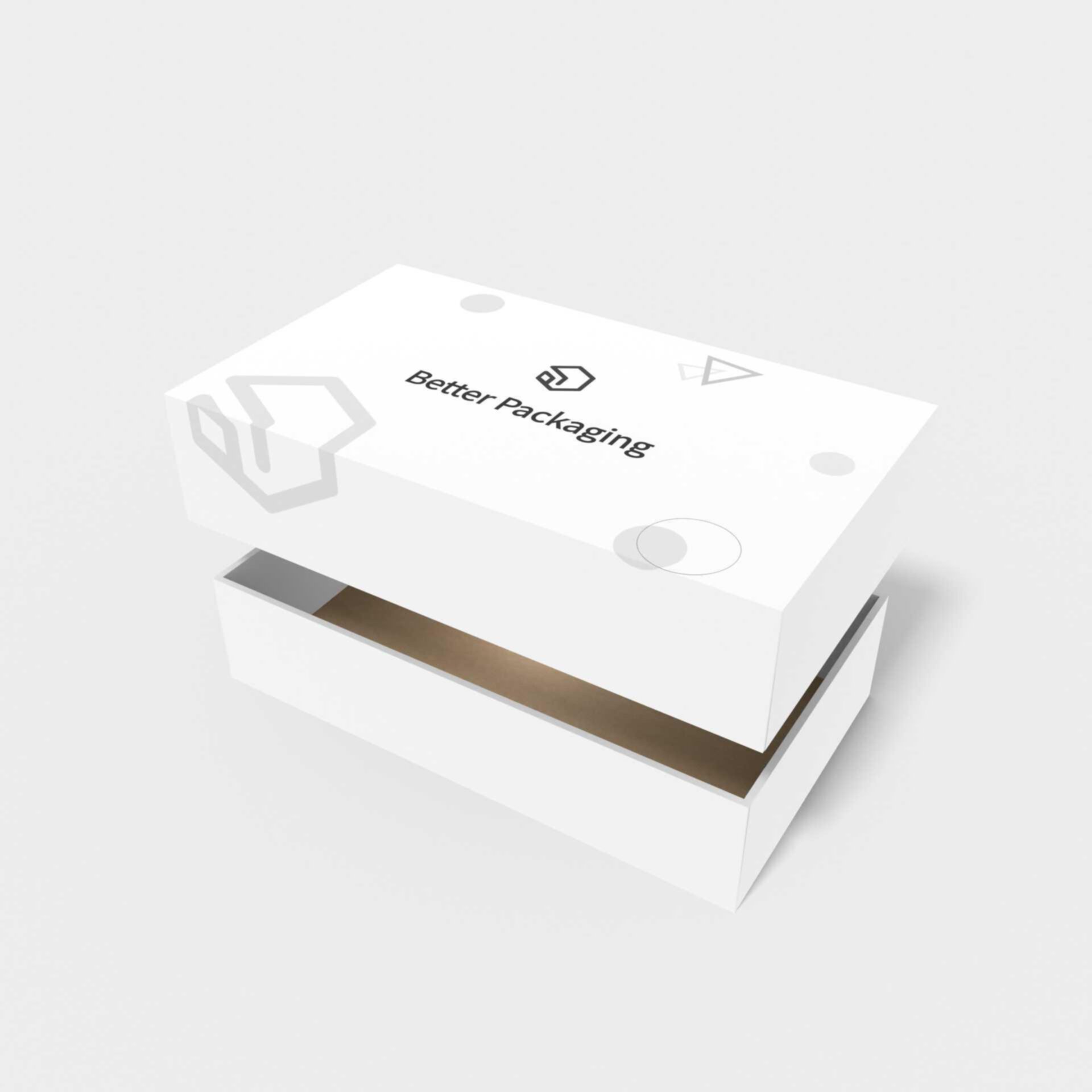 Box with lid luxury box rigid box — White paperboard