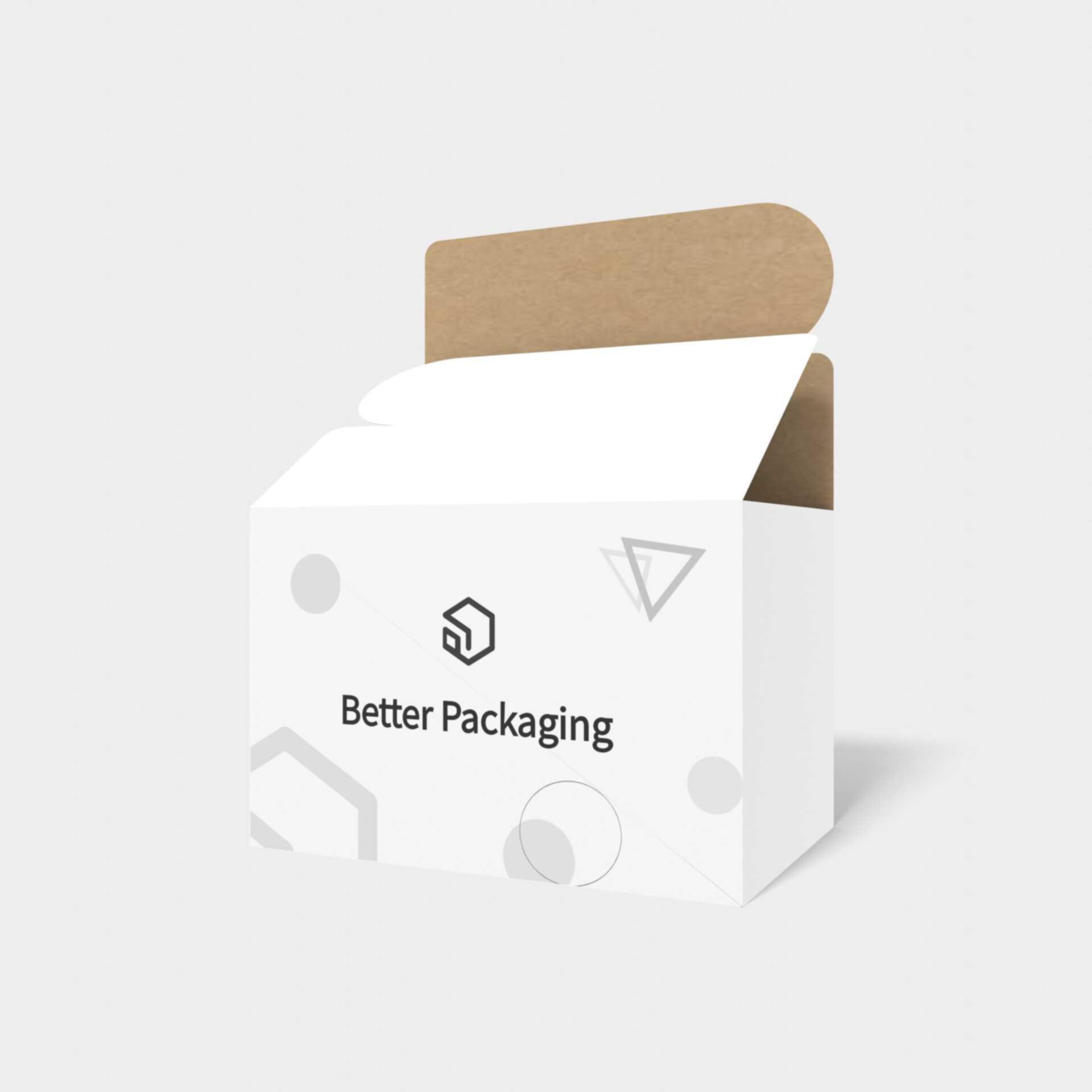 Square box — White paperboard